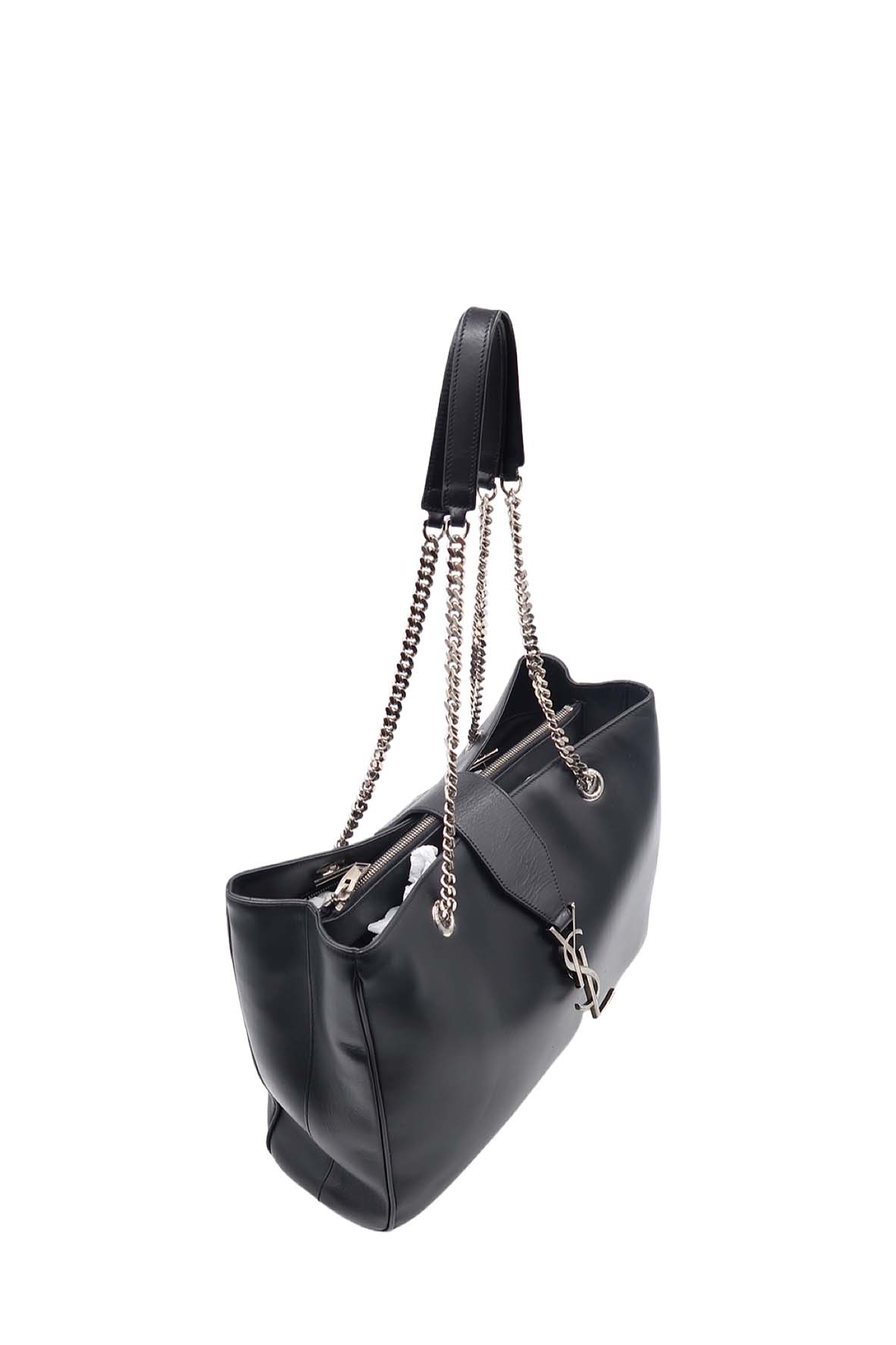 Cassandre Monogram Shopping Tote Black