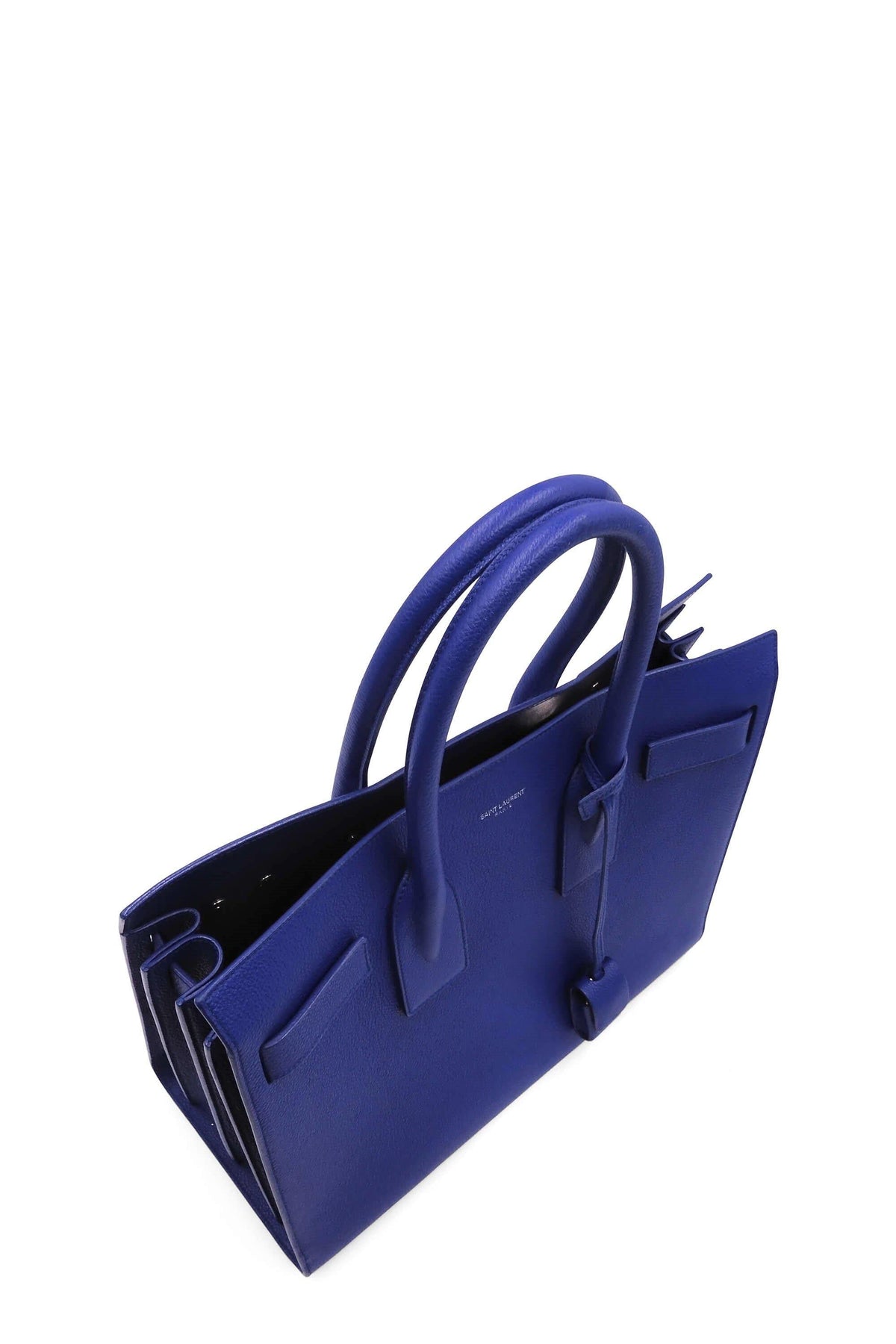 Classic Small Sac De Jour Blue with Silver Hardware