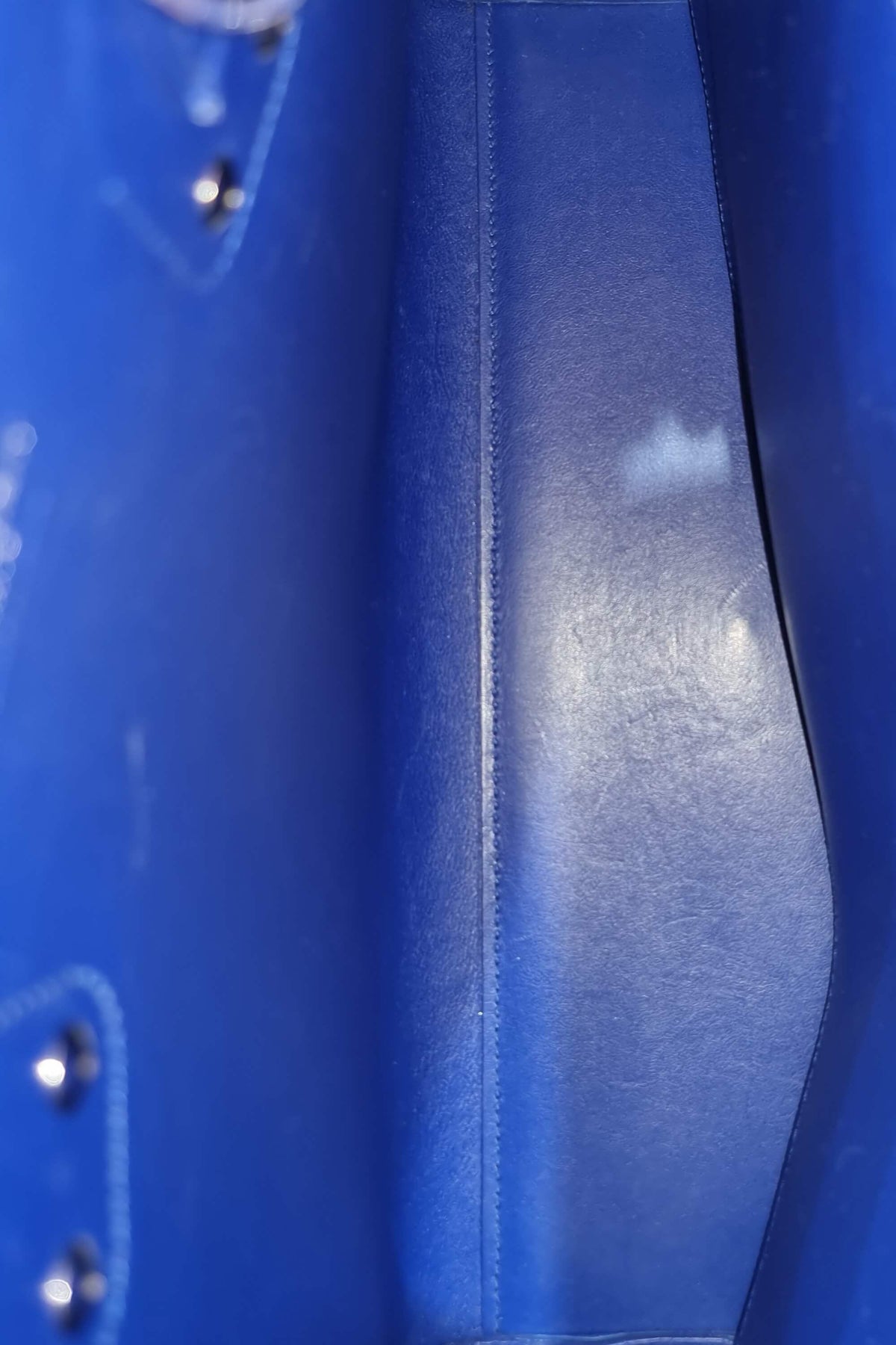 Classic Small Sac De Jour Blue with Silver Hardware