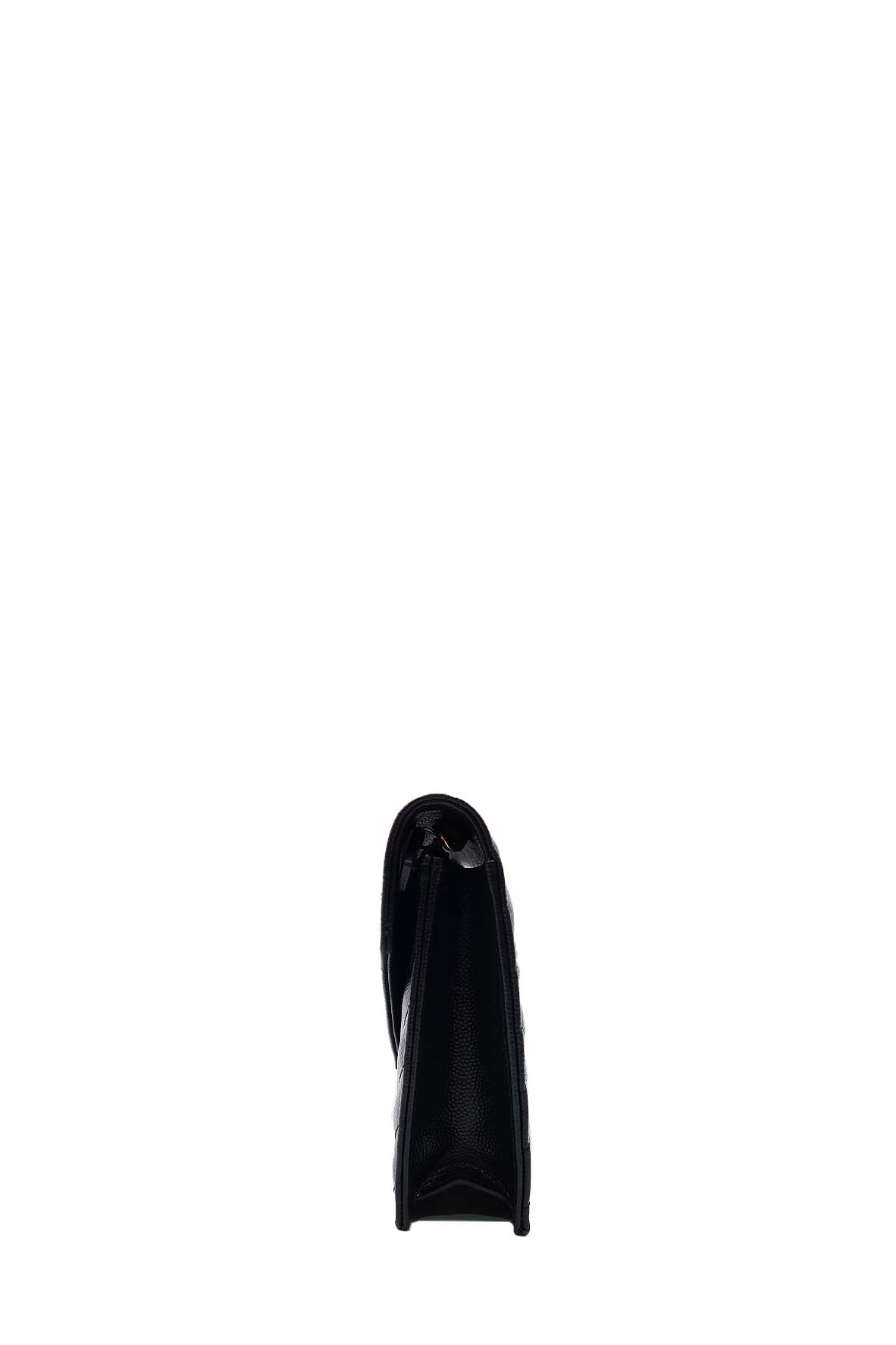 Envelope Chain Wallet  with Gold Hardware Black