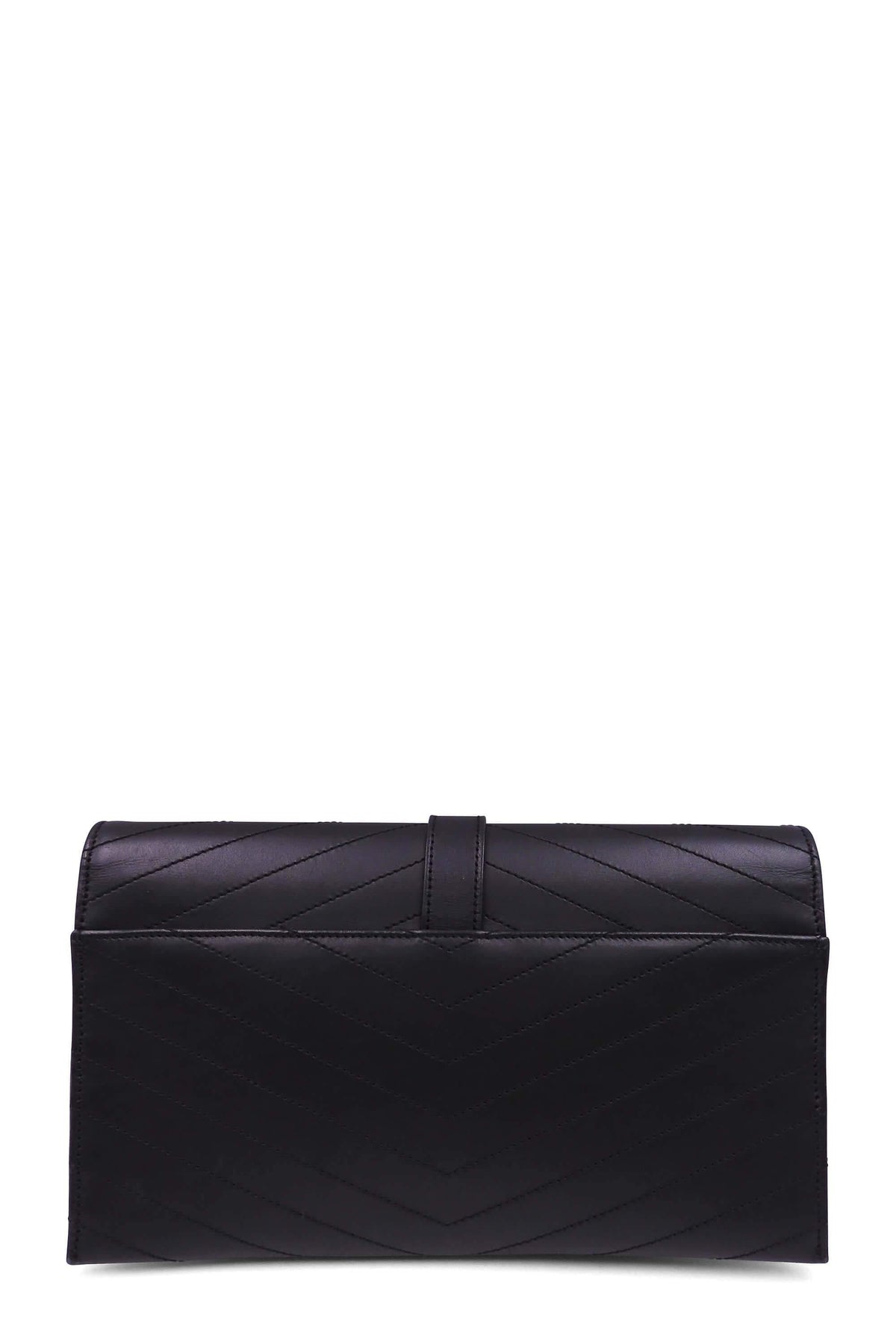 Envelope Monogram Clutch Black