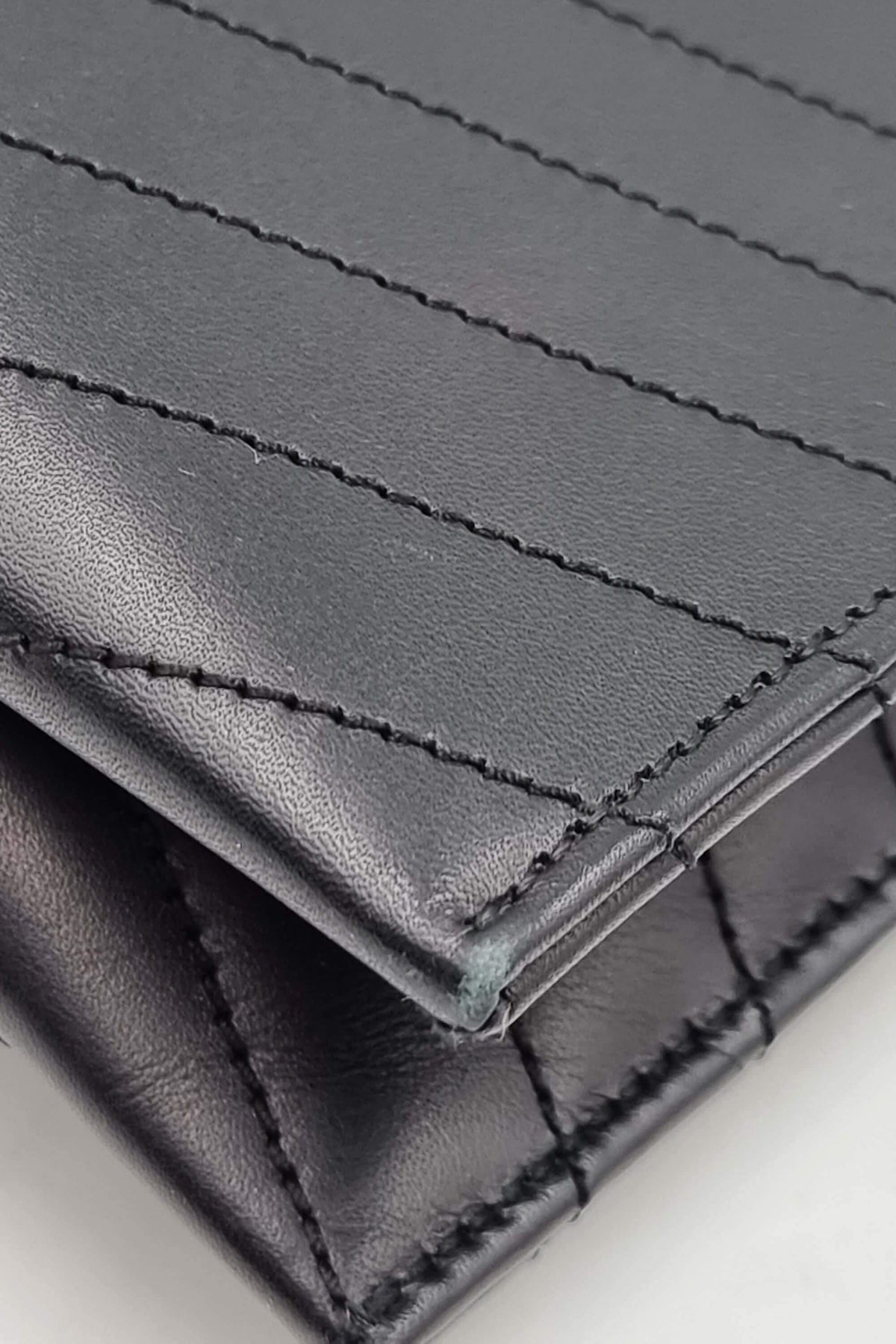 Envelope Monogram Clutch Black