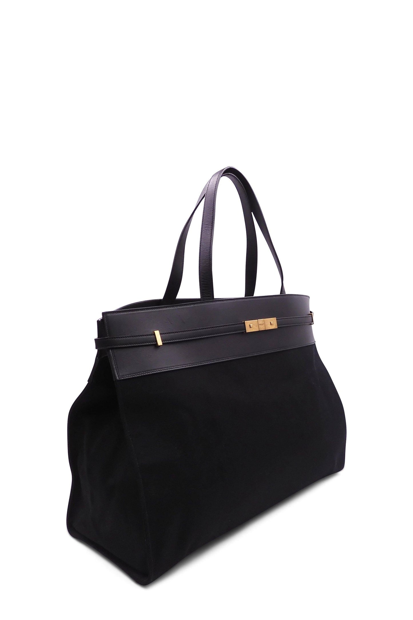 Large Manhattan Canvas Tote Black