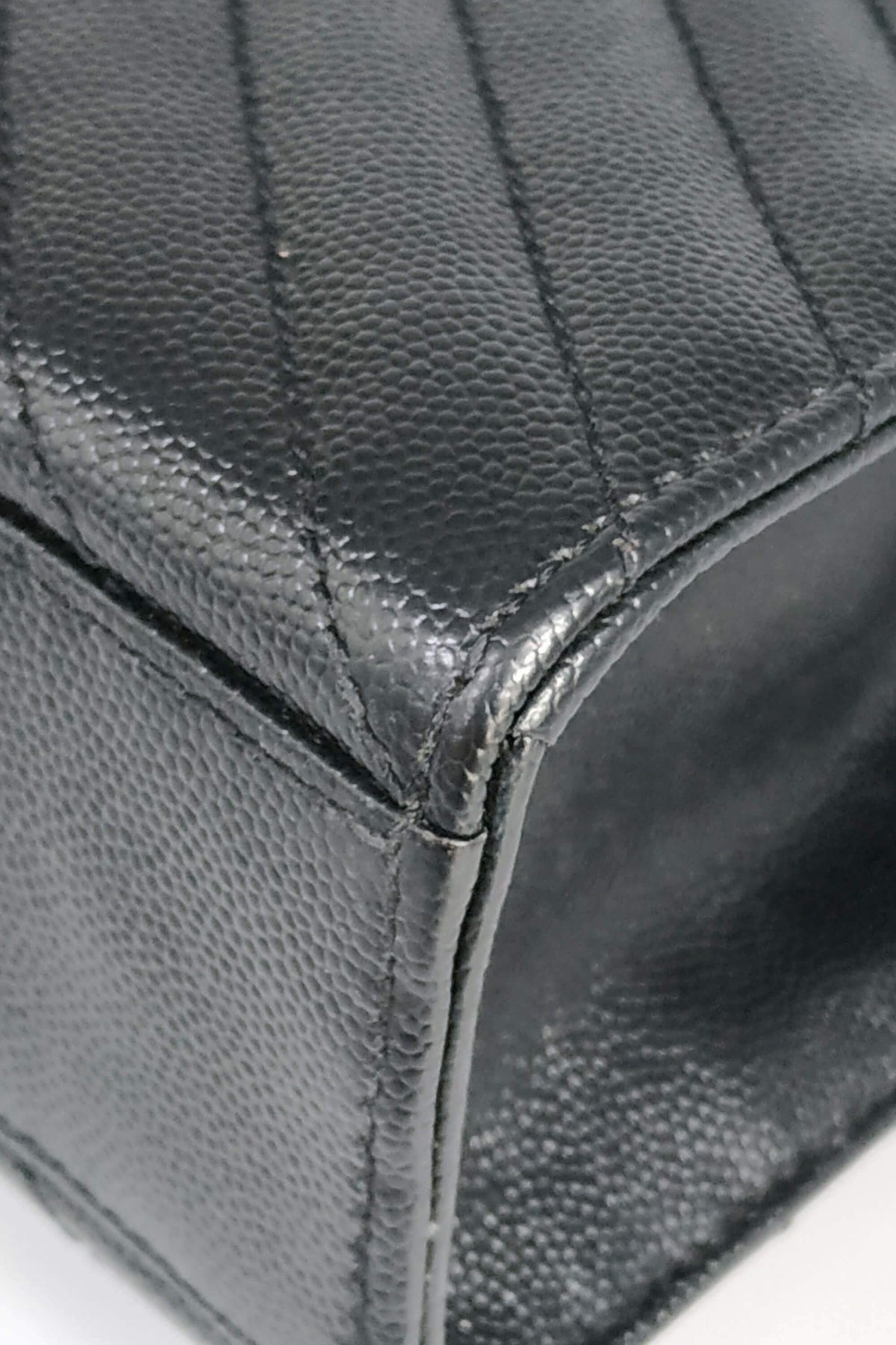 Large Matelasse Monogram Envelope Bag Black