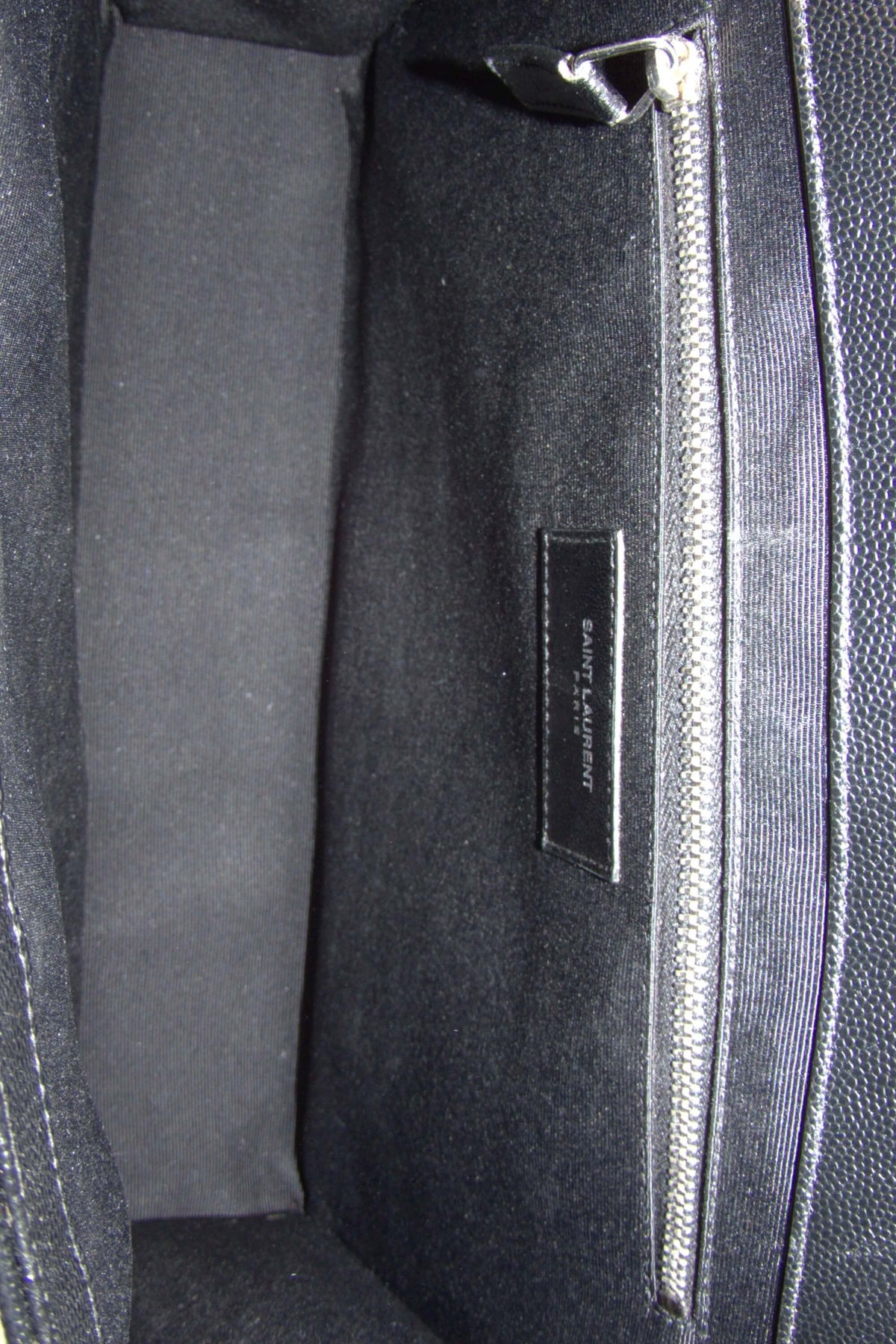 Large Monogram Studded Envelope Bag with Silver Hardware Black