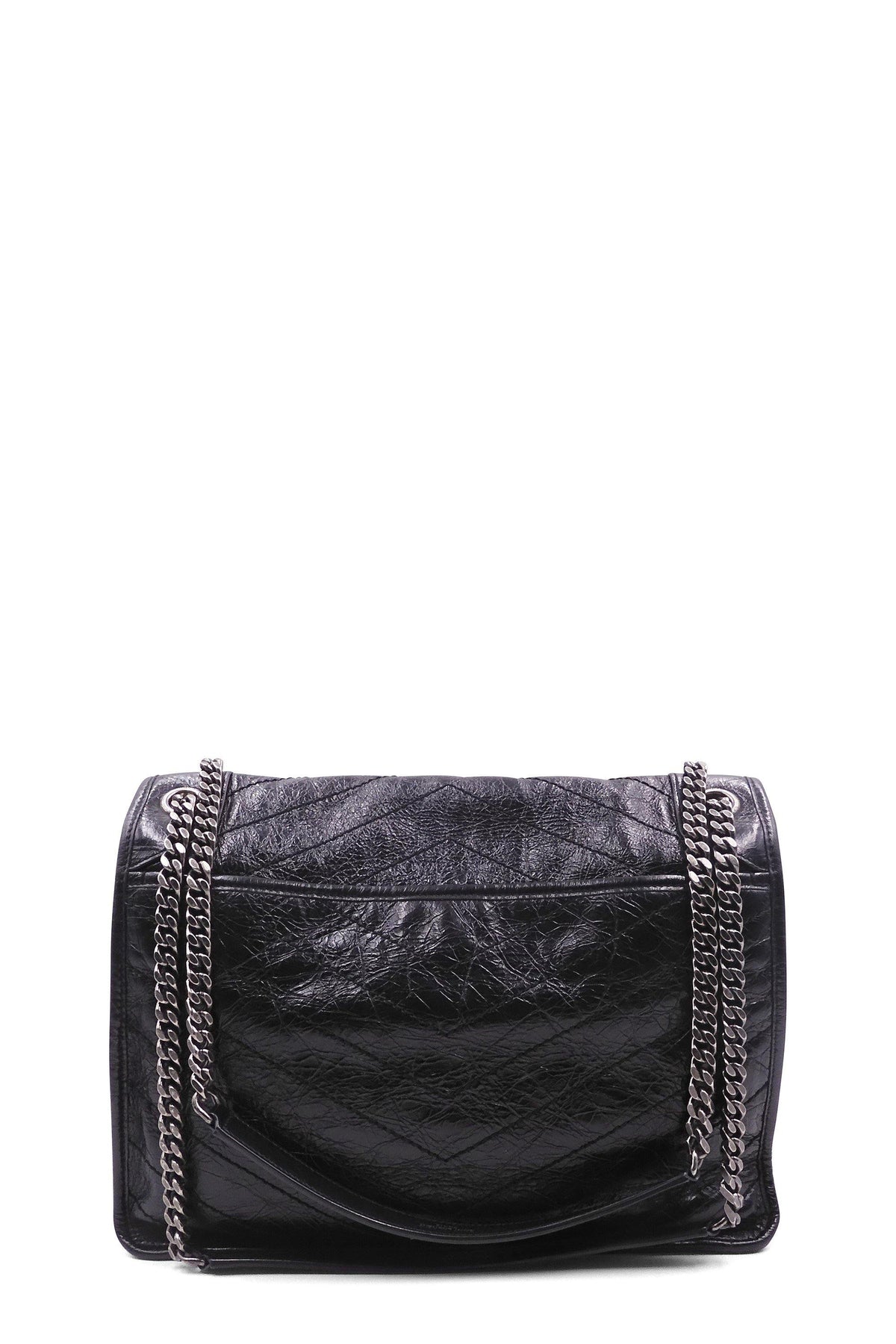 Large Niki Black with Silver Hardware Black