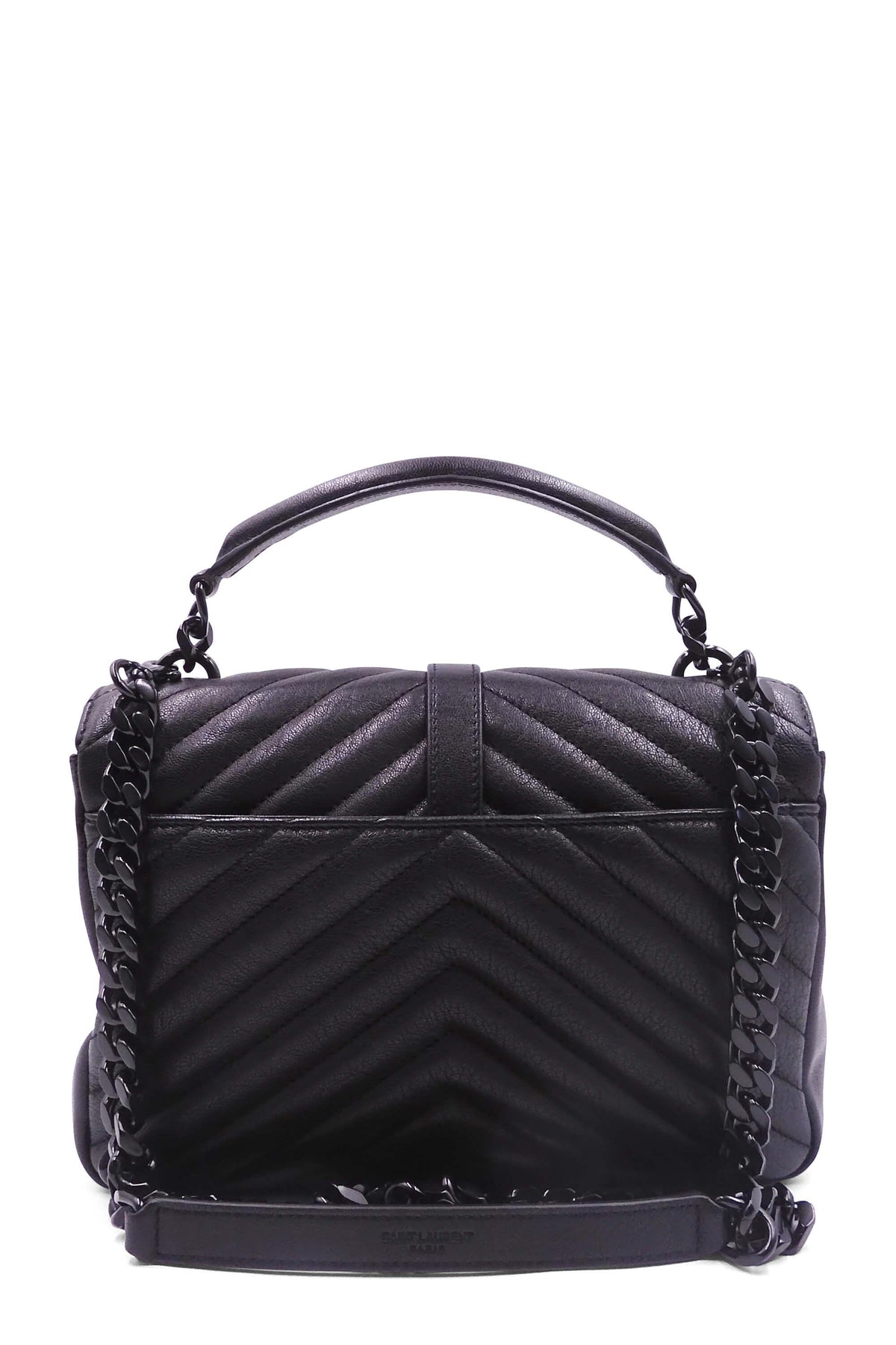 Medium Monogram College Bag Black with Black Hardware