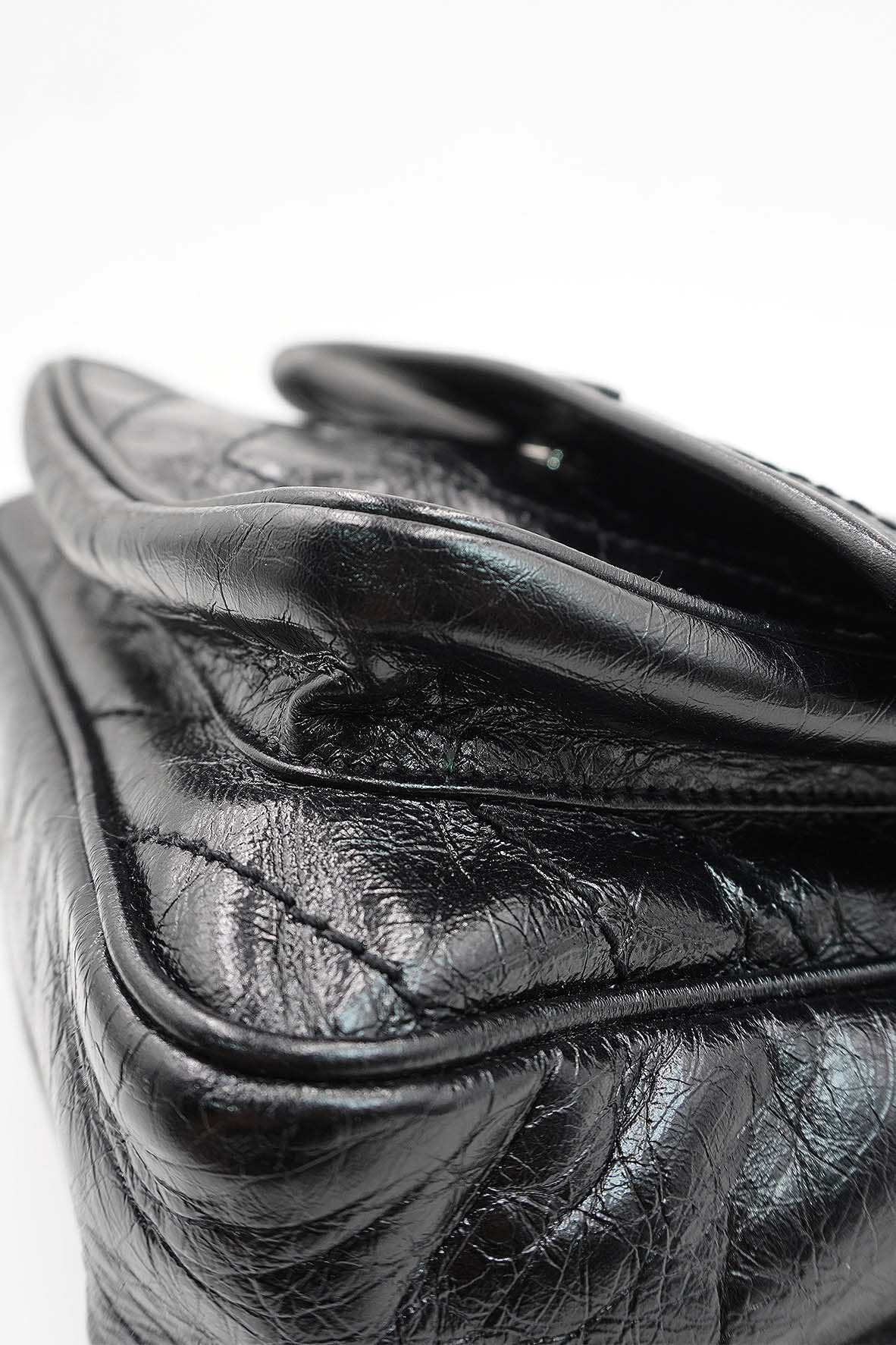 Medium Niki Crinkle Black