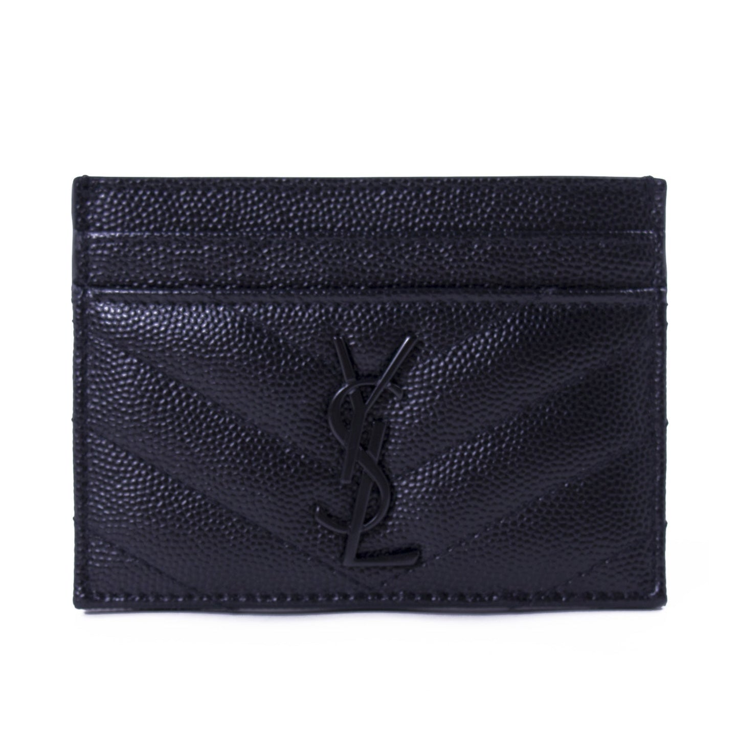 Saint Laurent Black Monogram Card Holder