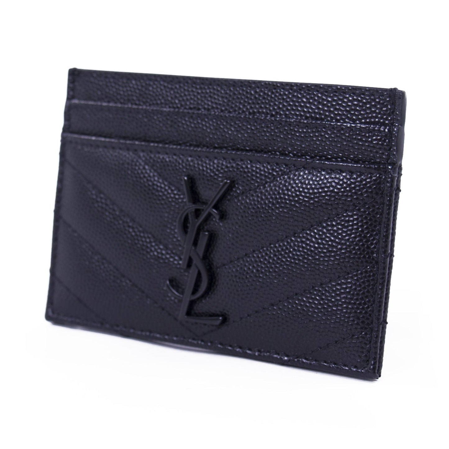 Saint Laurent Black Monogram Card Holder