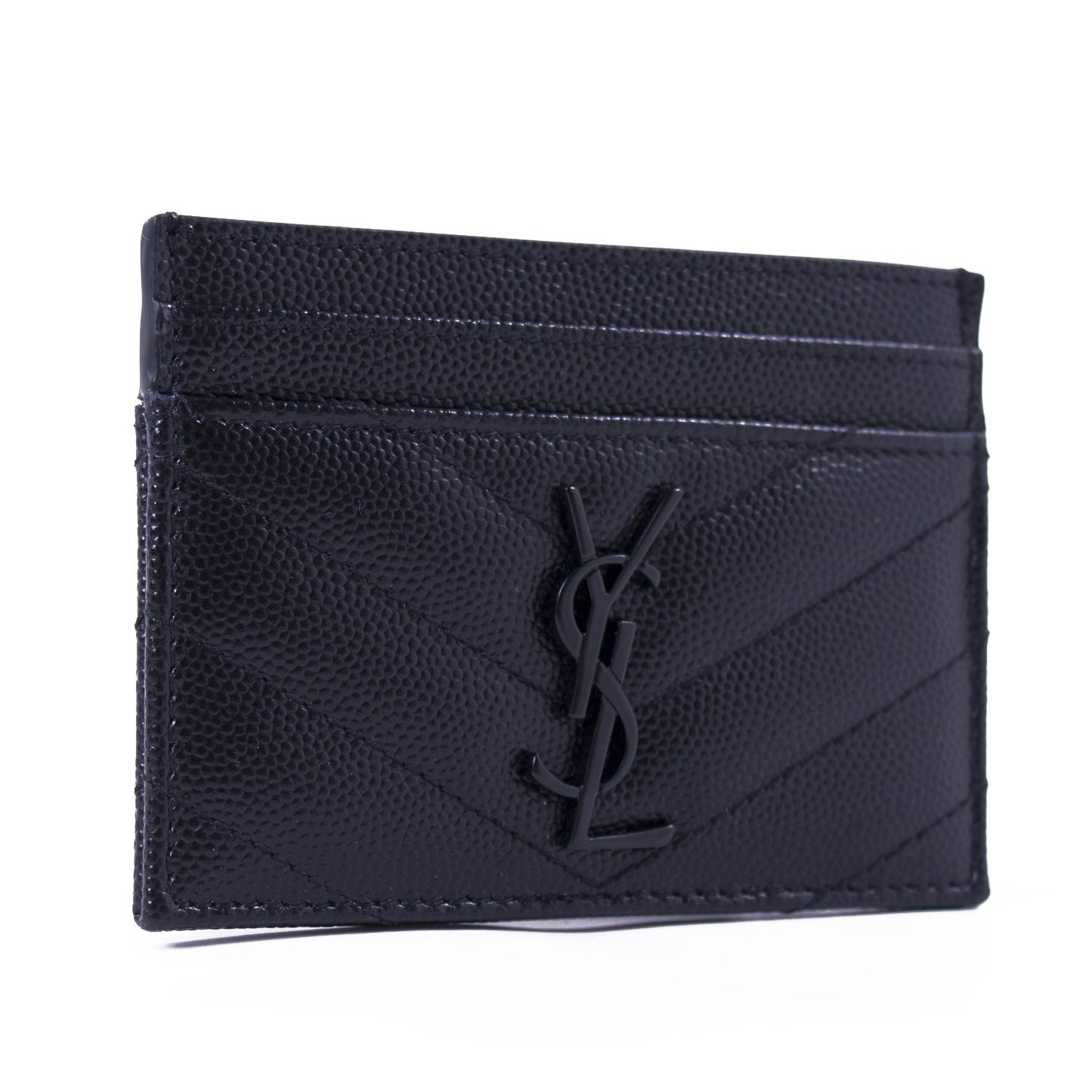 Saint Laurent Black Monogram Card Holder