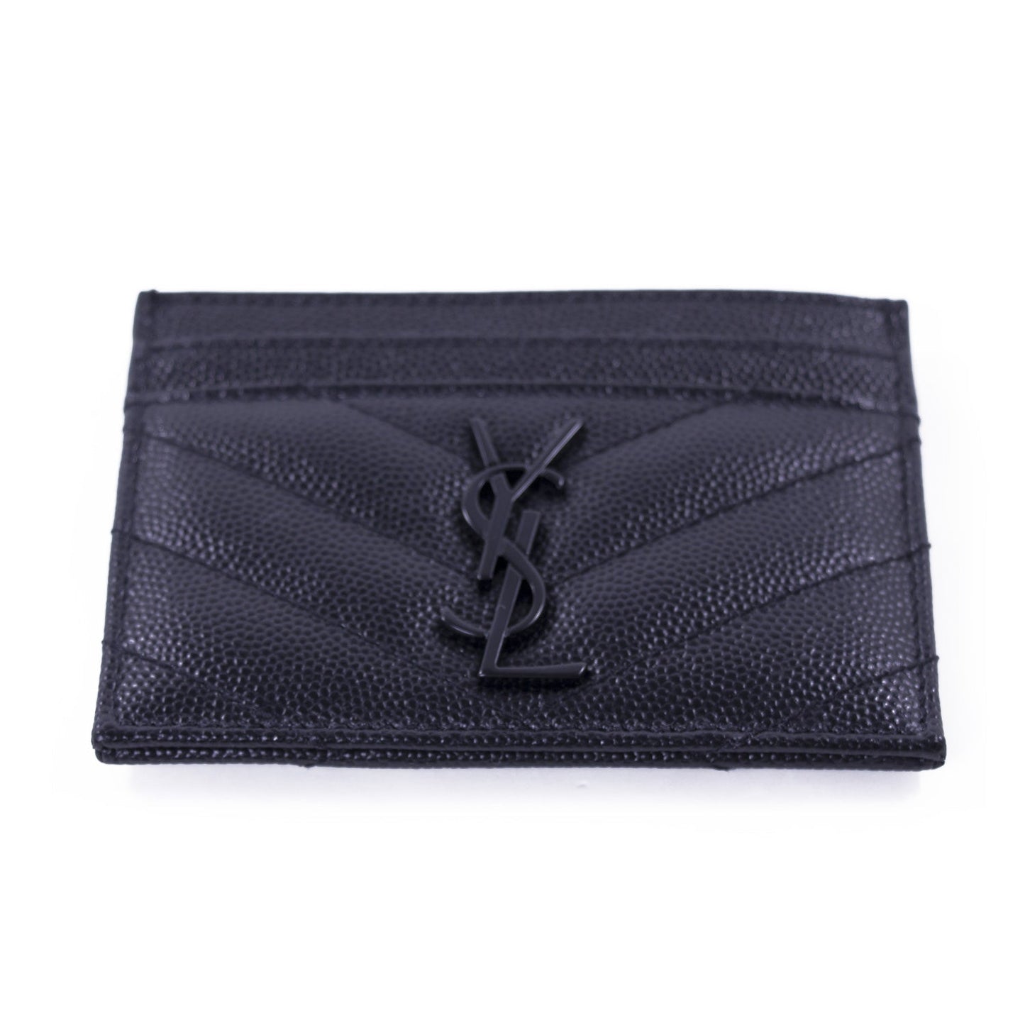 Saint Laurent Black Monogram Card Holder