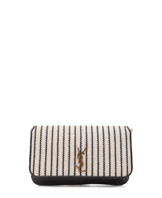 Monogram Cassandre Phone Holder Crossbody Black, Cream