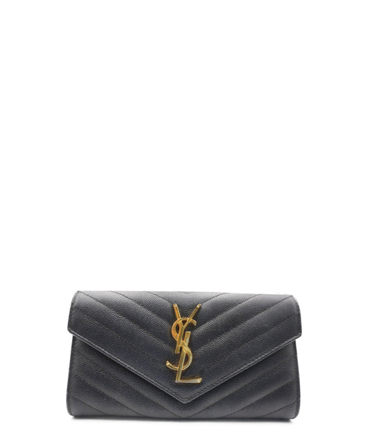 Monogram Envelope Continental Wallet Black