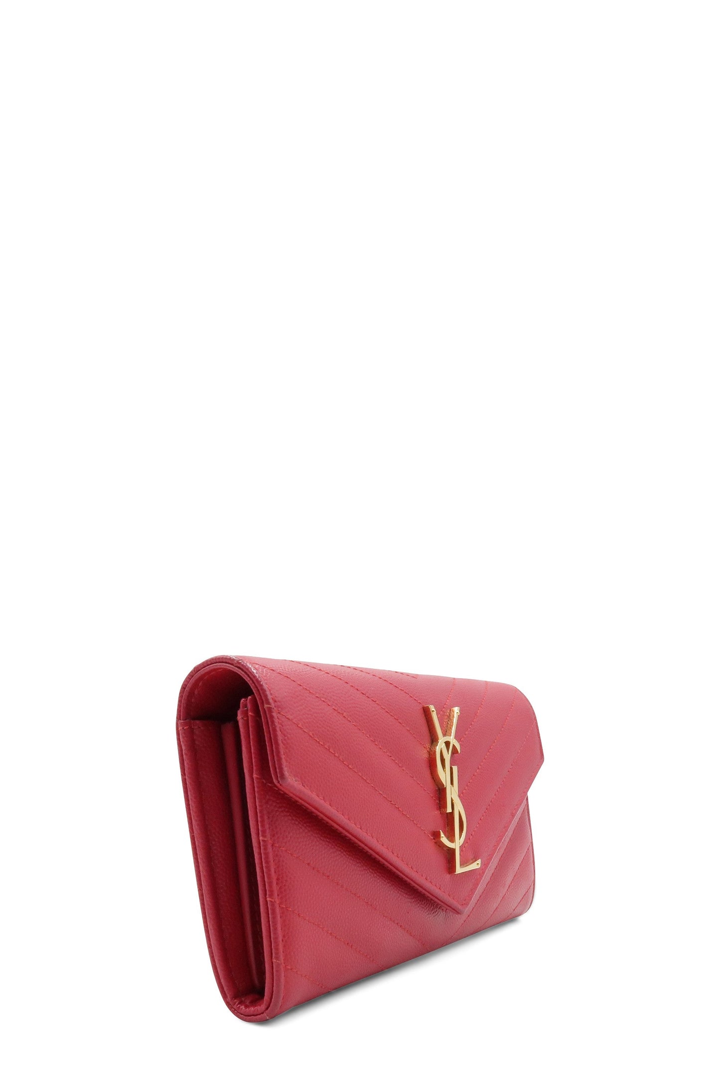 Monogram Envelope Wallet Red