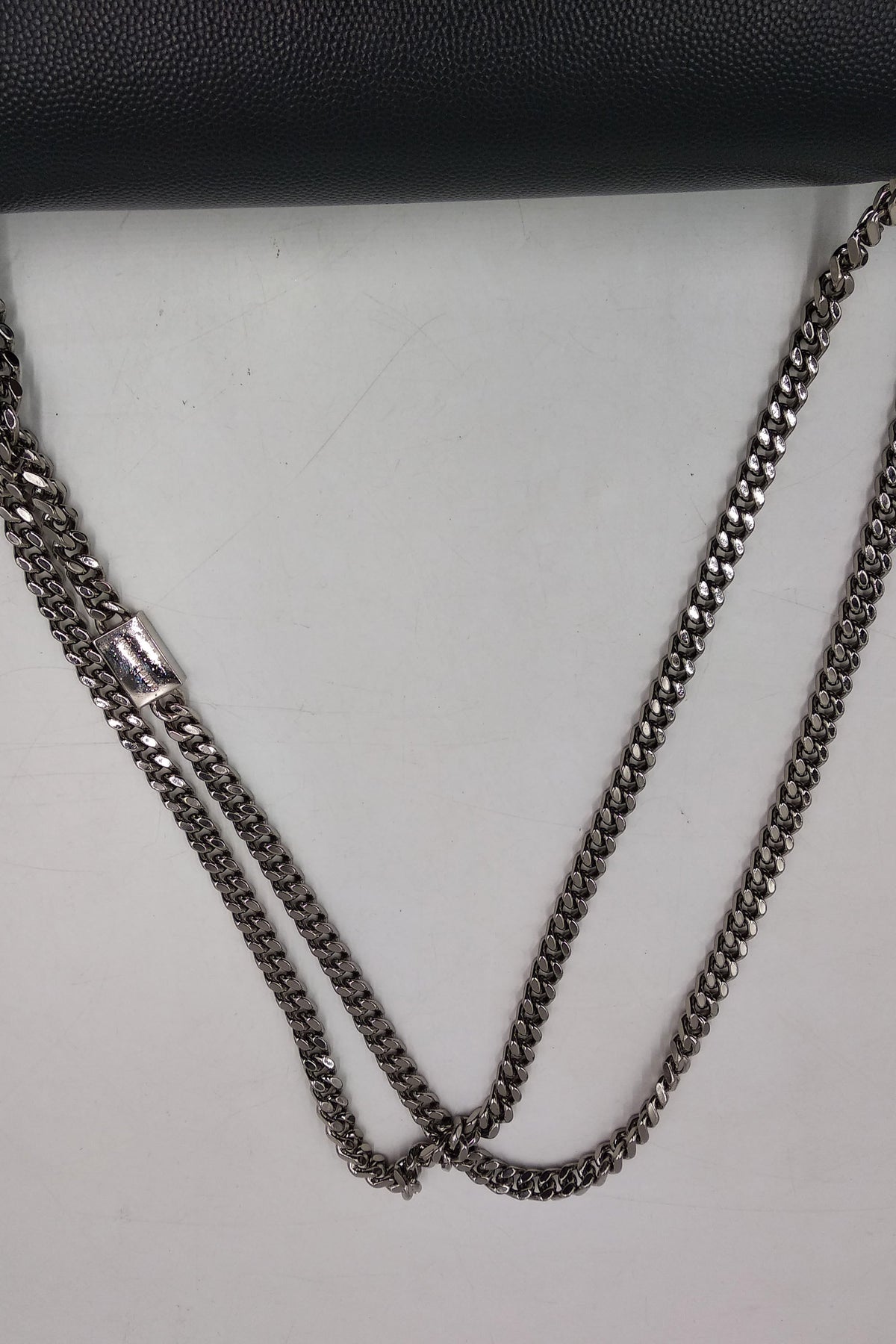 Monogram Medium Kate Black with Silver Hardware Black