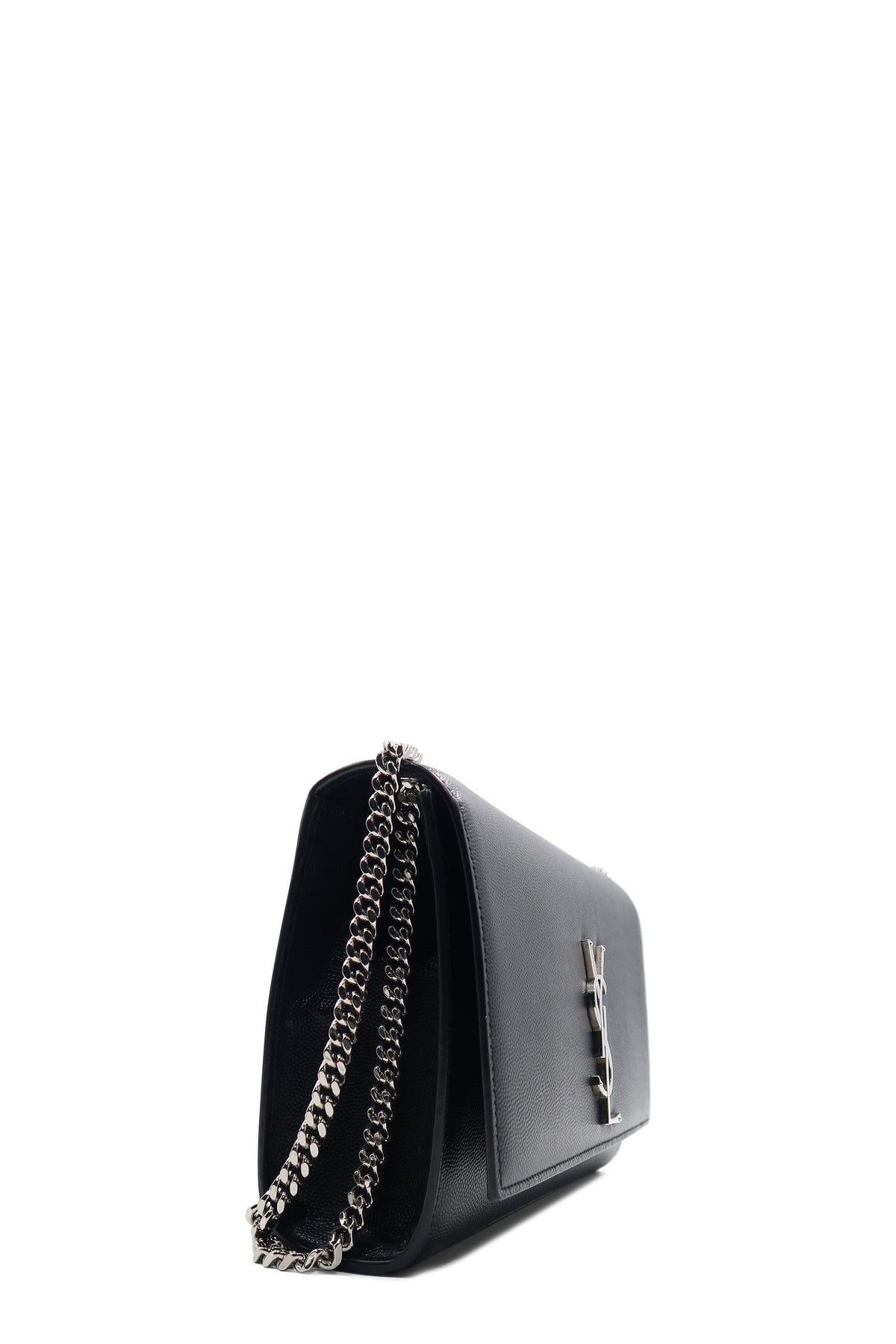 Monogram Medium Kate Black with Silver Hardware Black