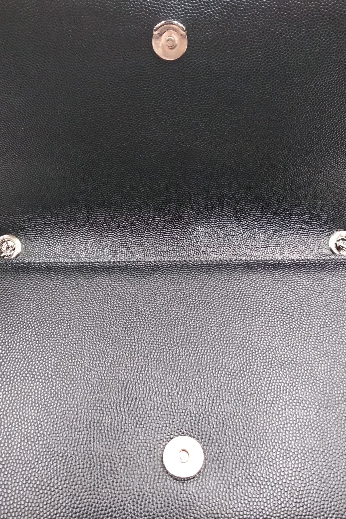 Monogram Medium Kate Black with Silver Hardware Black