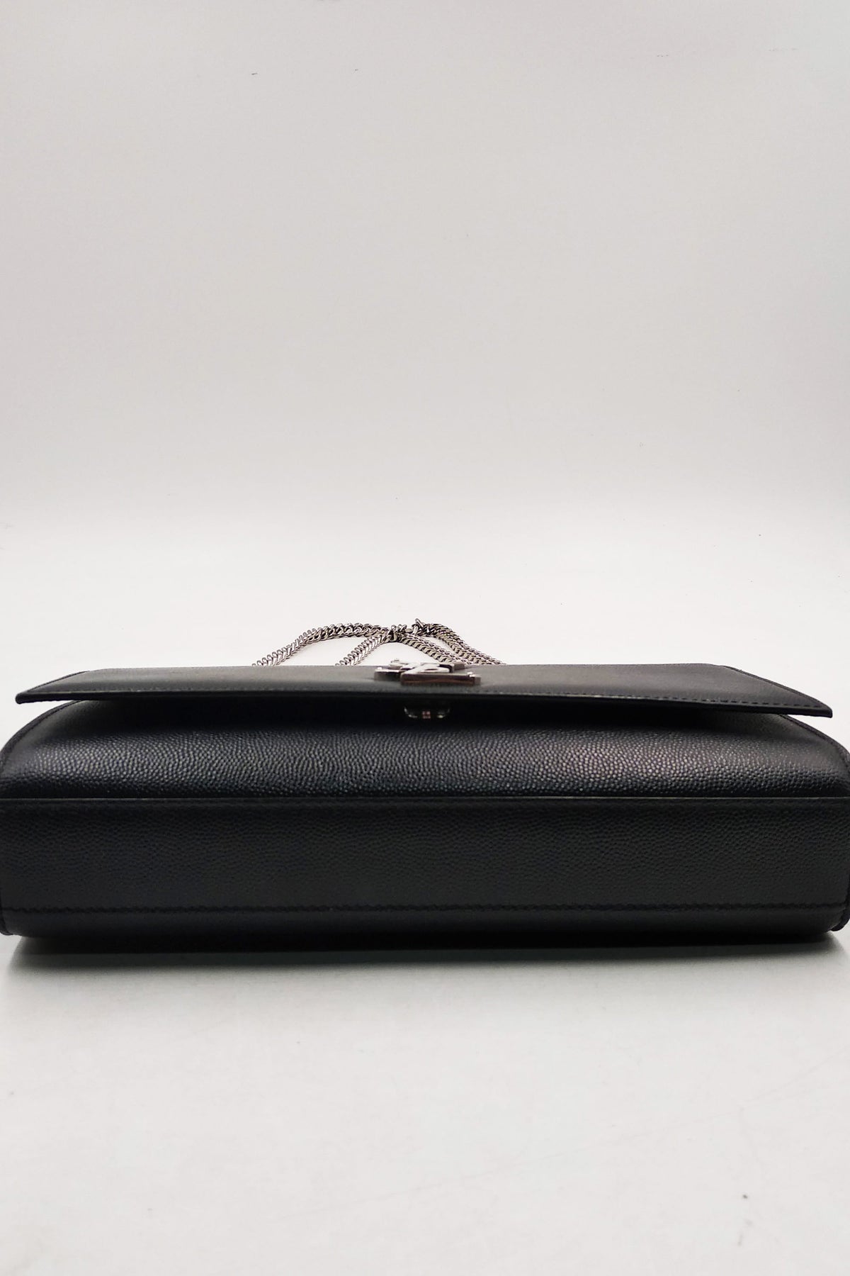 Monogram Medium Kate Black with Silver Hardware Black