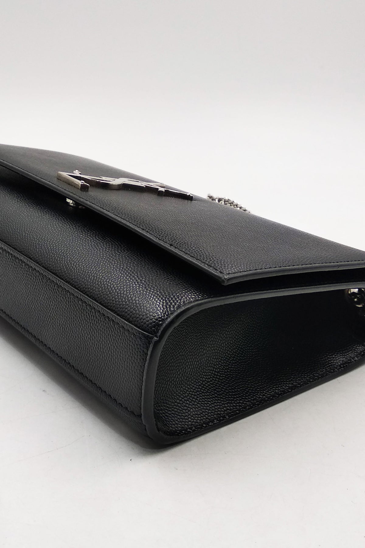 Monogram Medium Kate Black with Silver Hardware Black