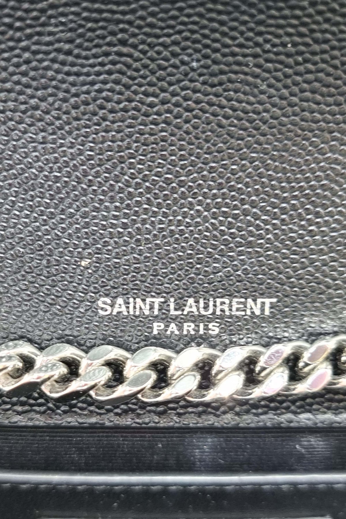 Monogram Medium Kate Black with Silver Hardware Black