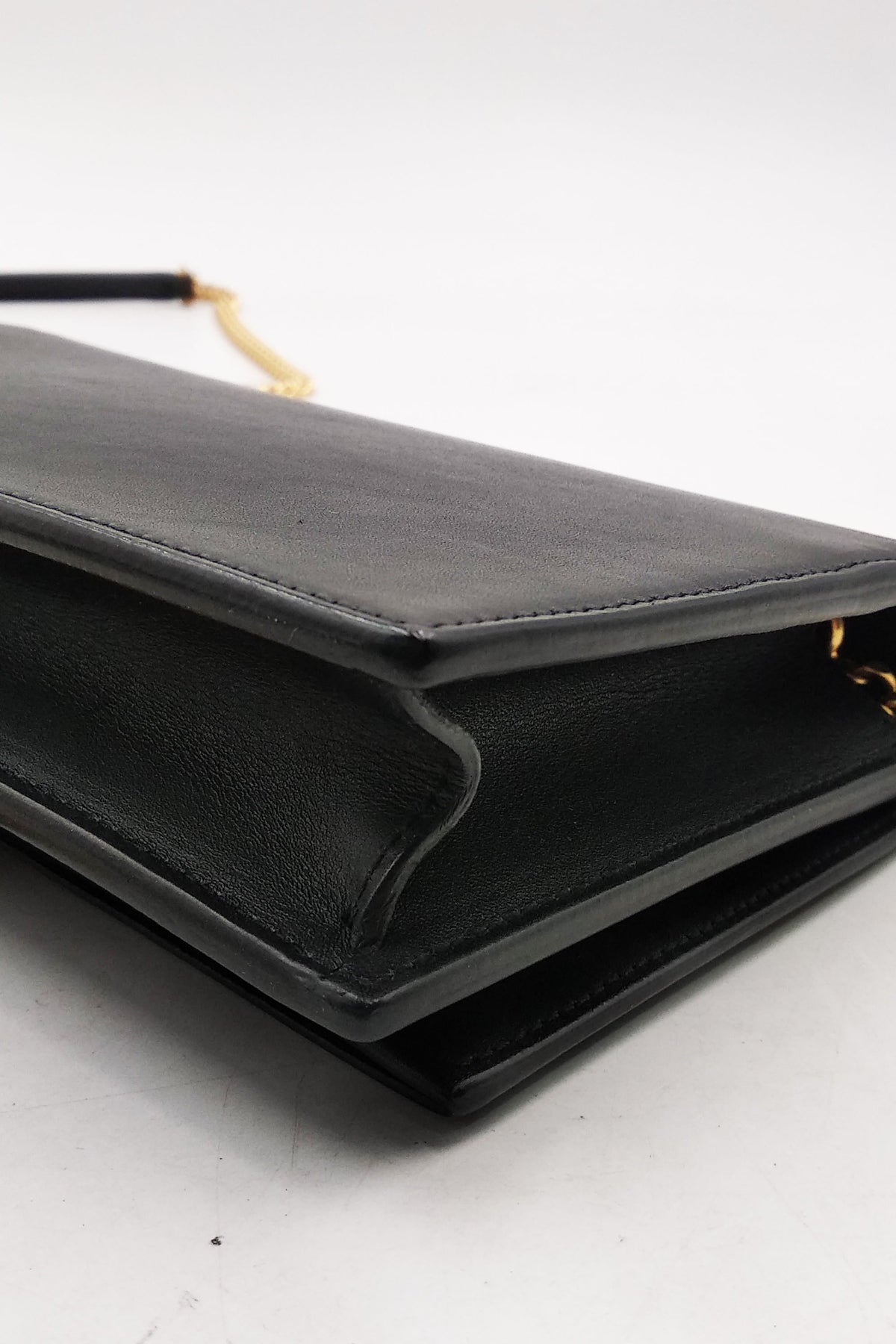 Monogram Small Kate with Tassel Black with Gold Hardware Black