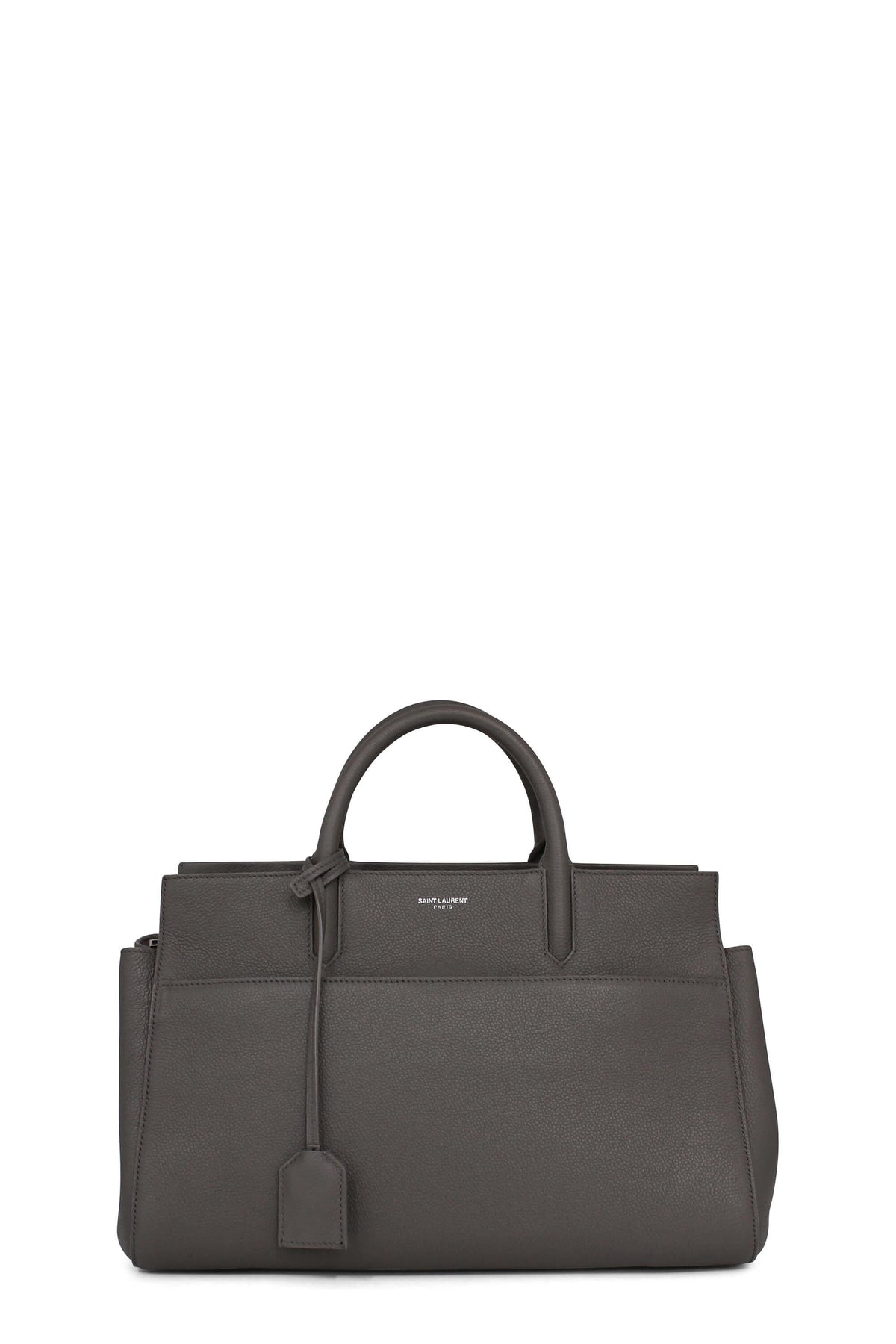 Small Cabas Rive Gauche with Front Pocket Grey