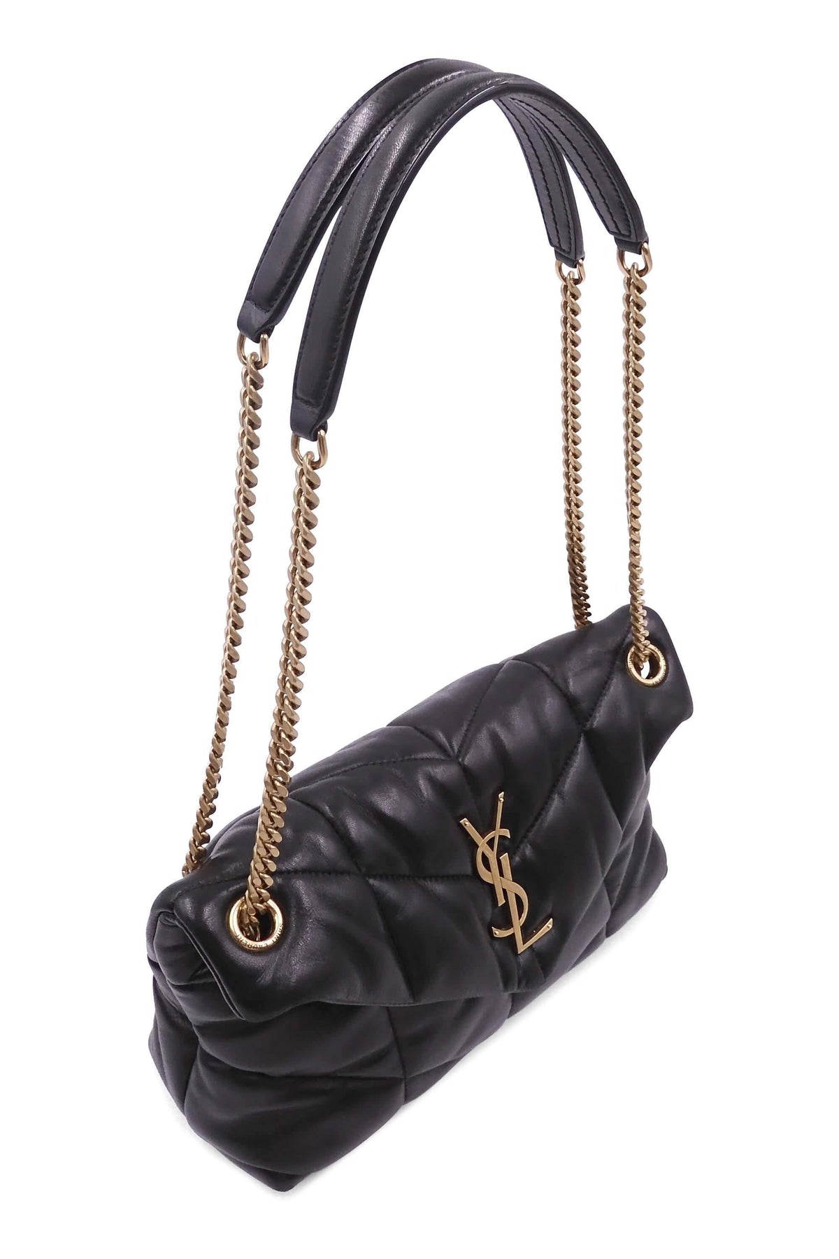 Small Loulou Puffer Bag Black
