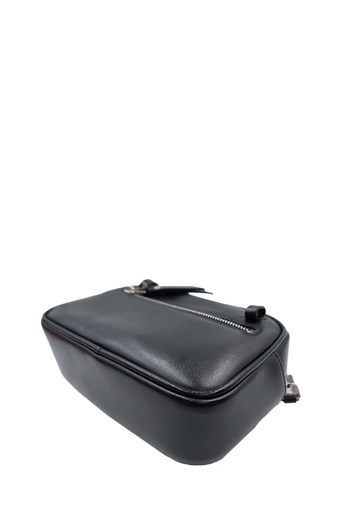Studded Chevron Quilted Lou Belt Bag Black