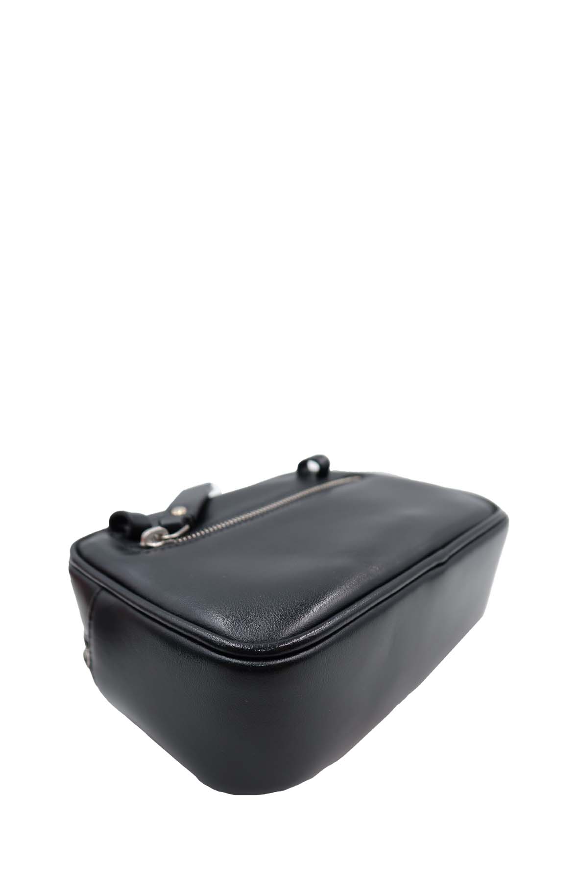 Studded Chevron Quilted Lou Belt Bag Black