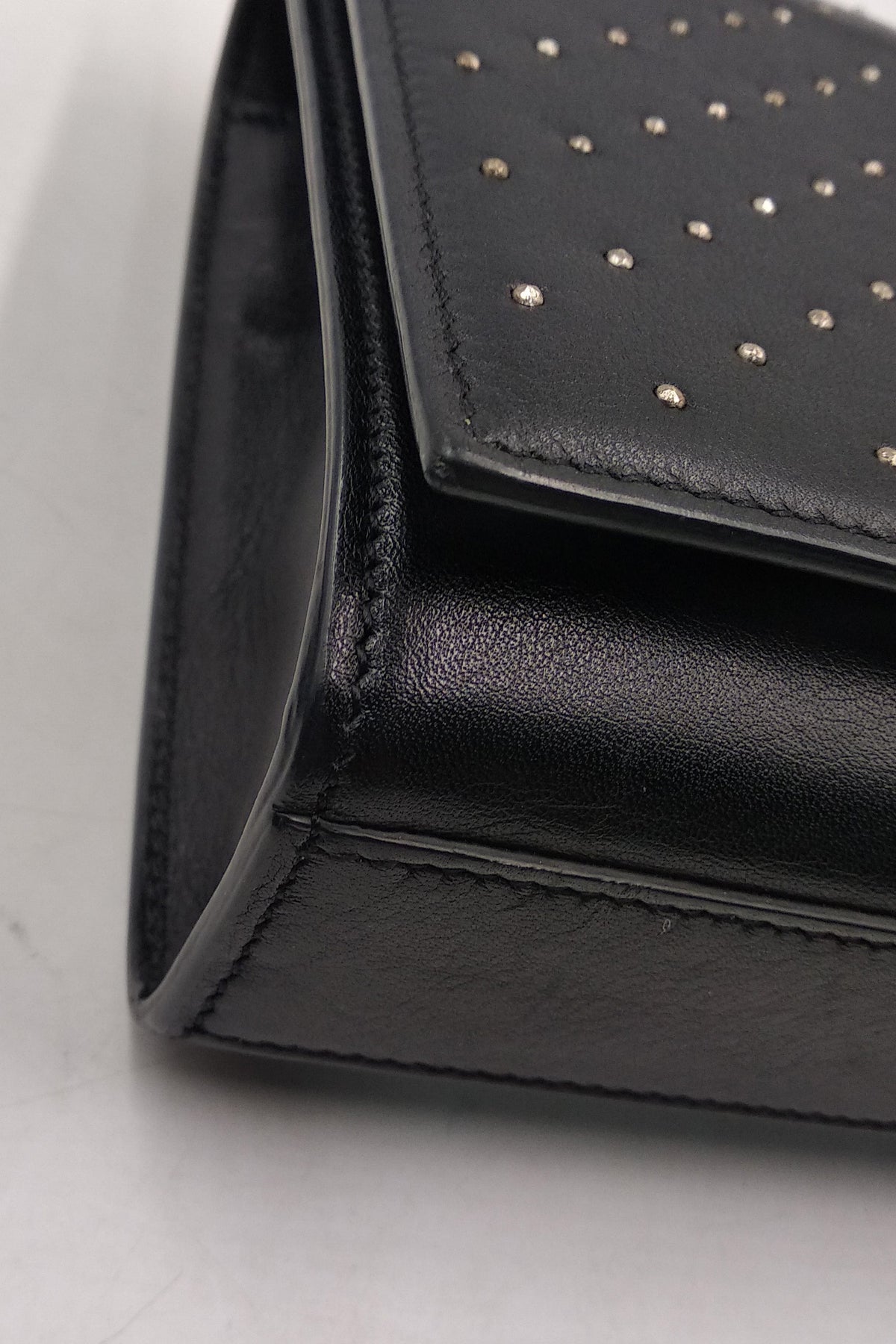 Studded Monogram Medium Kate Black