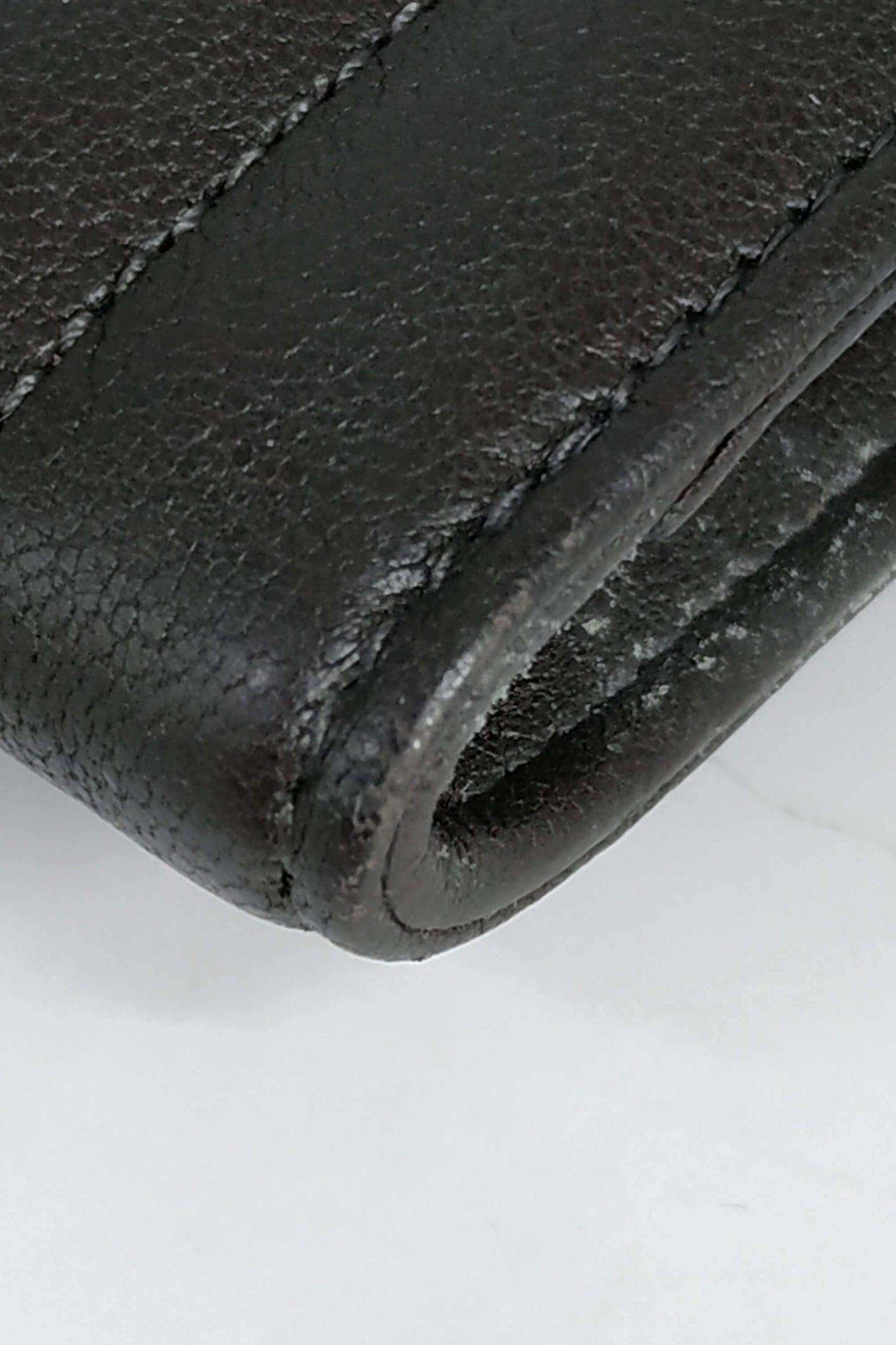 YSL Compact Wallet Dark Brown