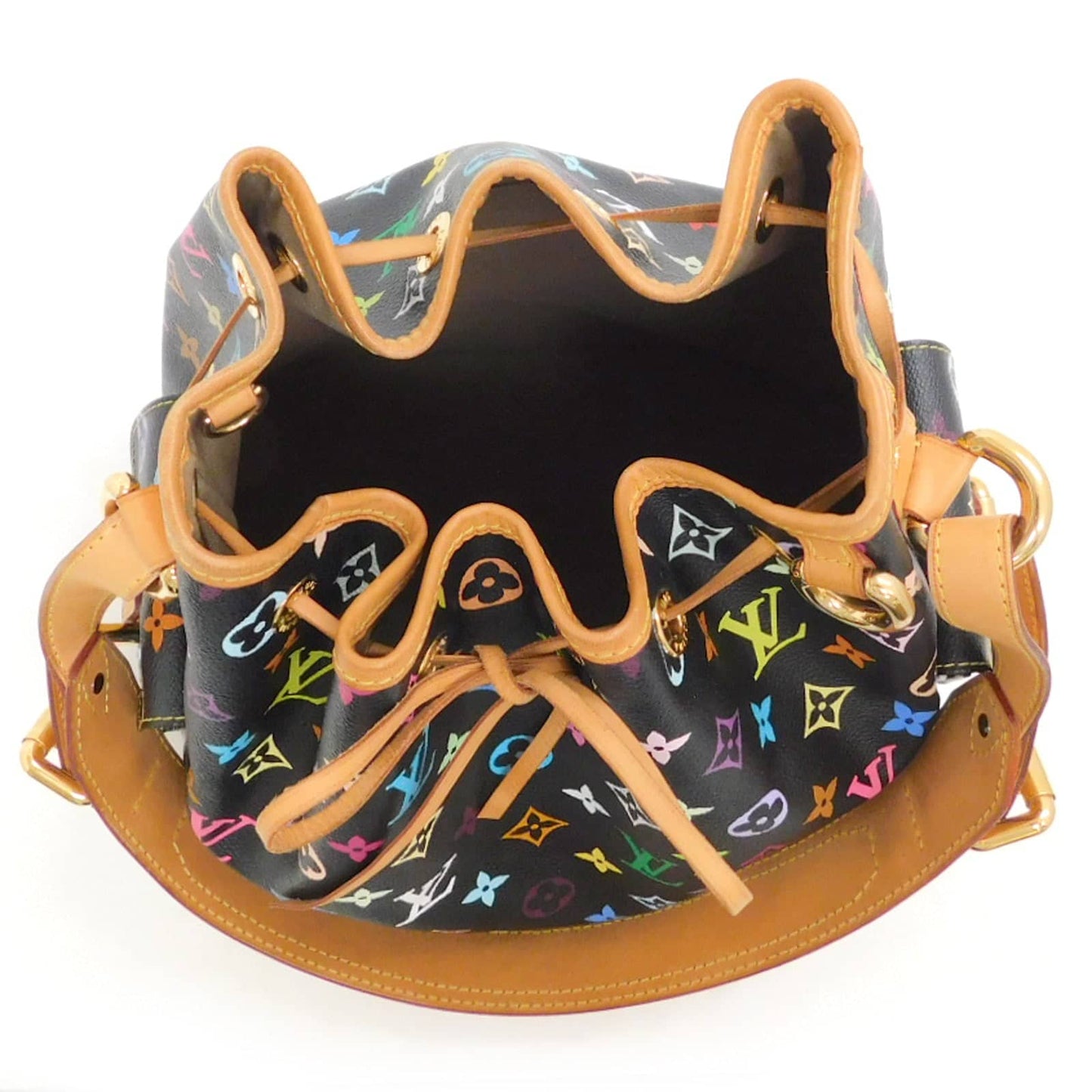 Louis Vuitton Petit Noé Black Multicolor Monogram Canvas