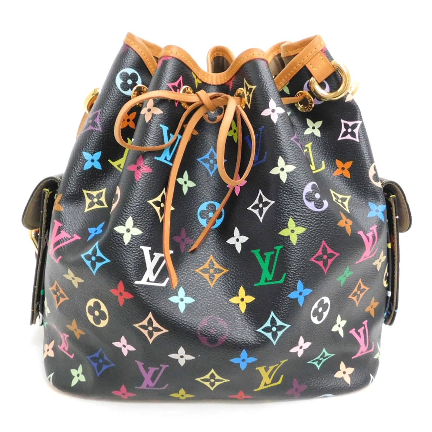 Louis Vuitton Petit Noé Black Multicolor Monogram Canvas
