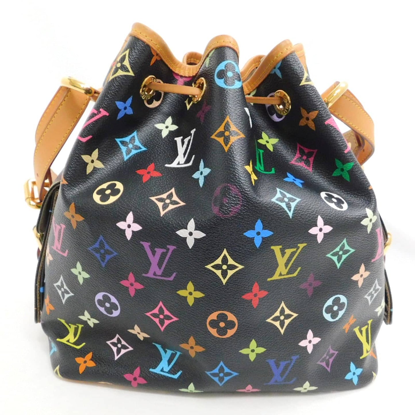 Louis Vuitton Petit Noé Black Multicolor Monogram Canvas