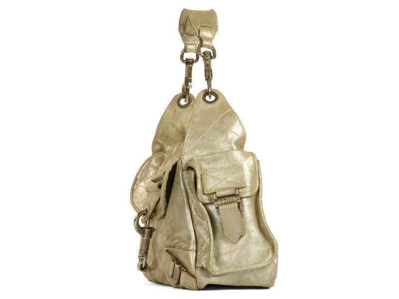 Christian Dior Bronze Rebelle Satchel