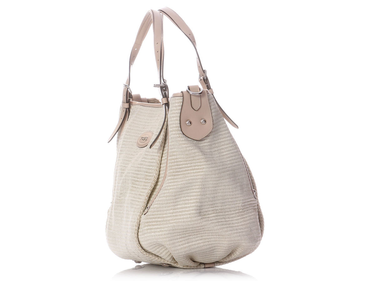 Tod's Cream G Line Easy Sacca Media