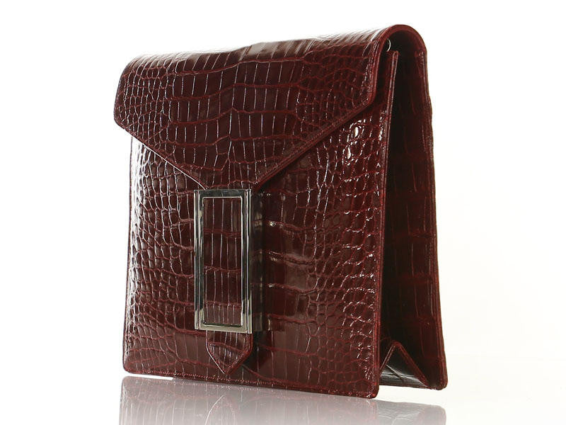 Judith Leiber Red Alligator Bag