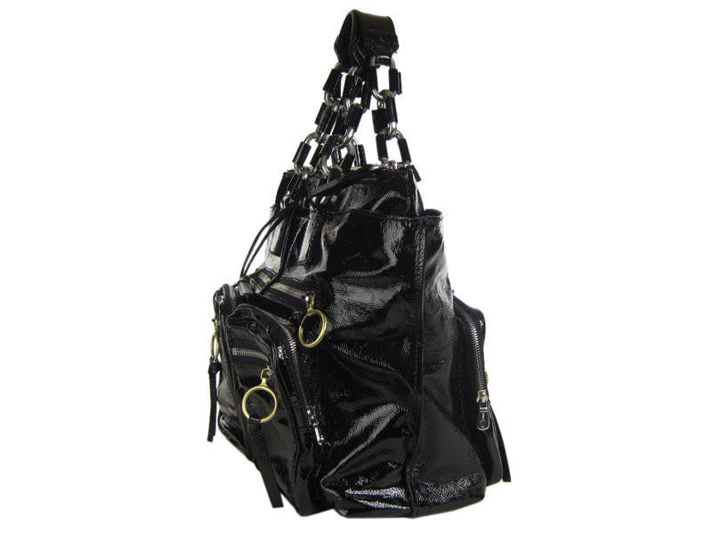 Chloé  Black Patent Betty Chain Tote