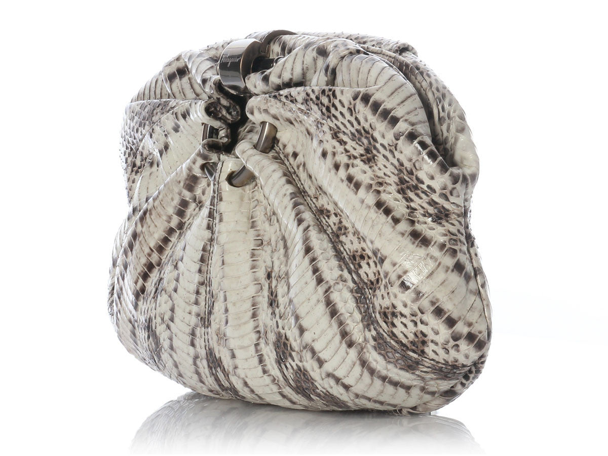 Ferragamo Snakeskin Clutch