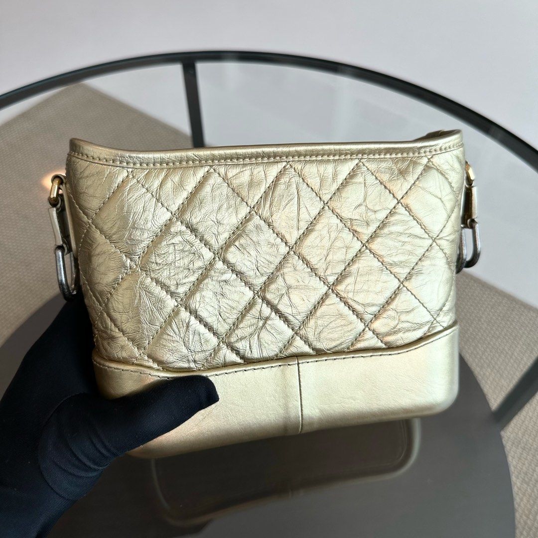 Chanel Gabrielle Small - Hobo Quilted Calfskin Gold GHW No 23