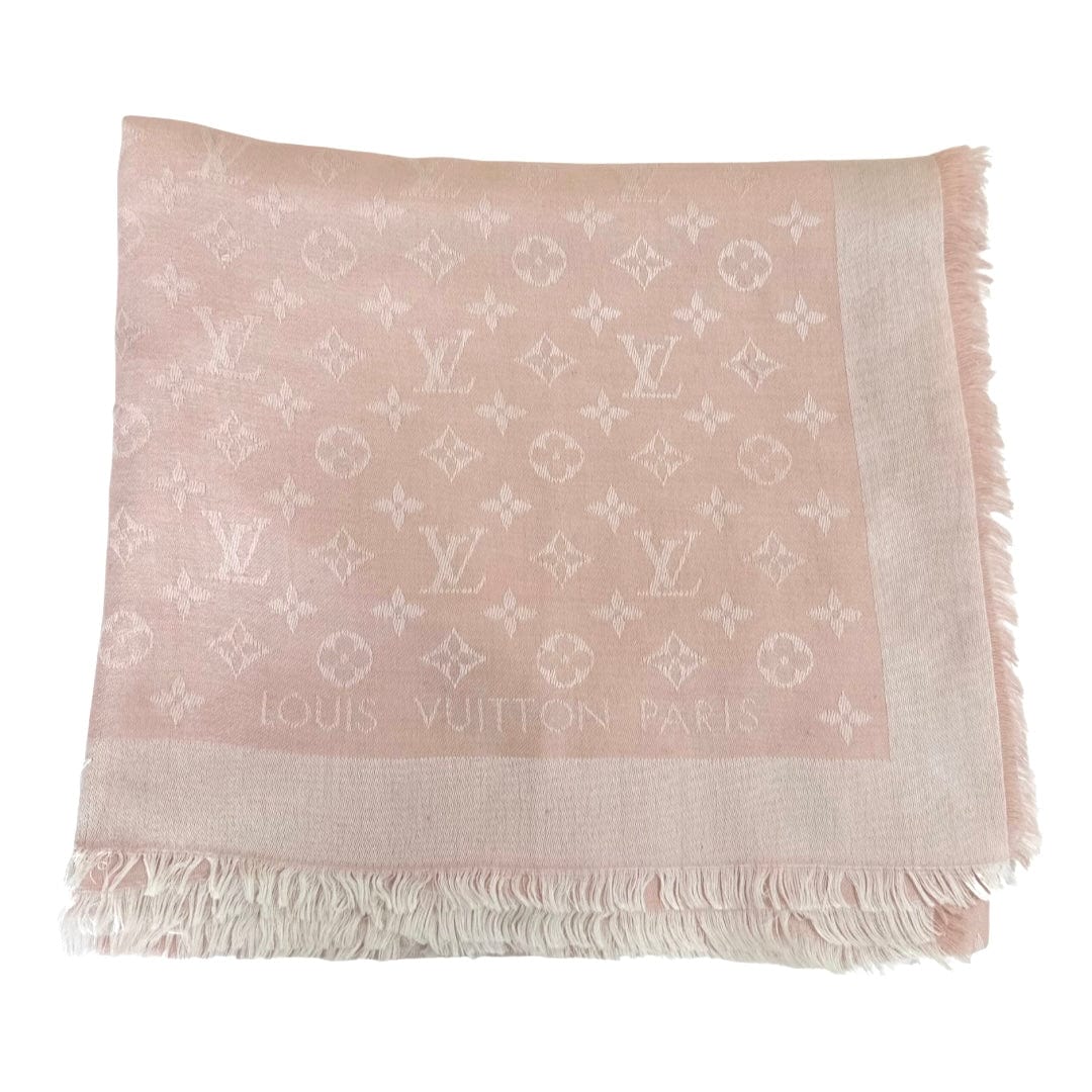 Louis Vuitton Monogram Silk Blend Denim Shawl