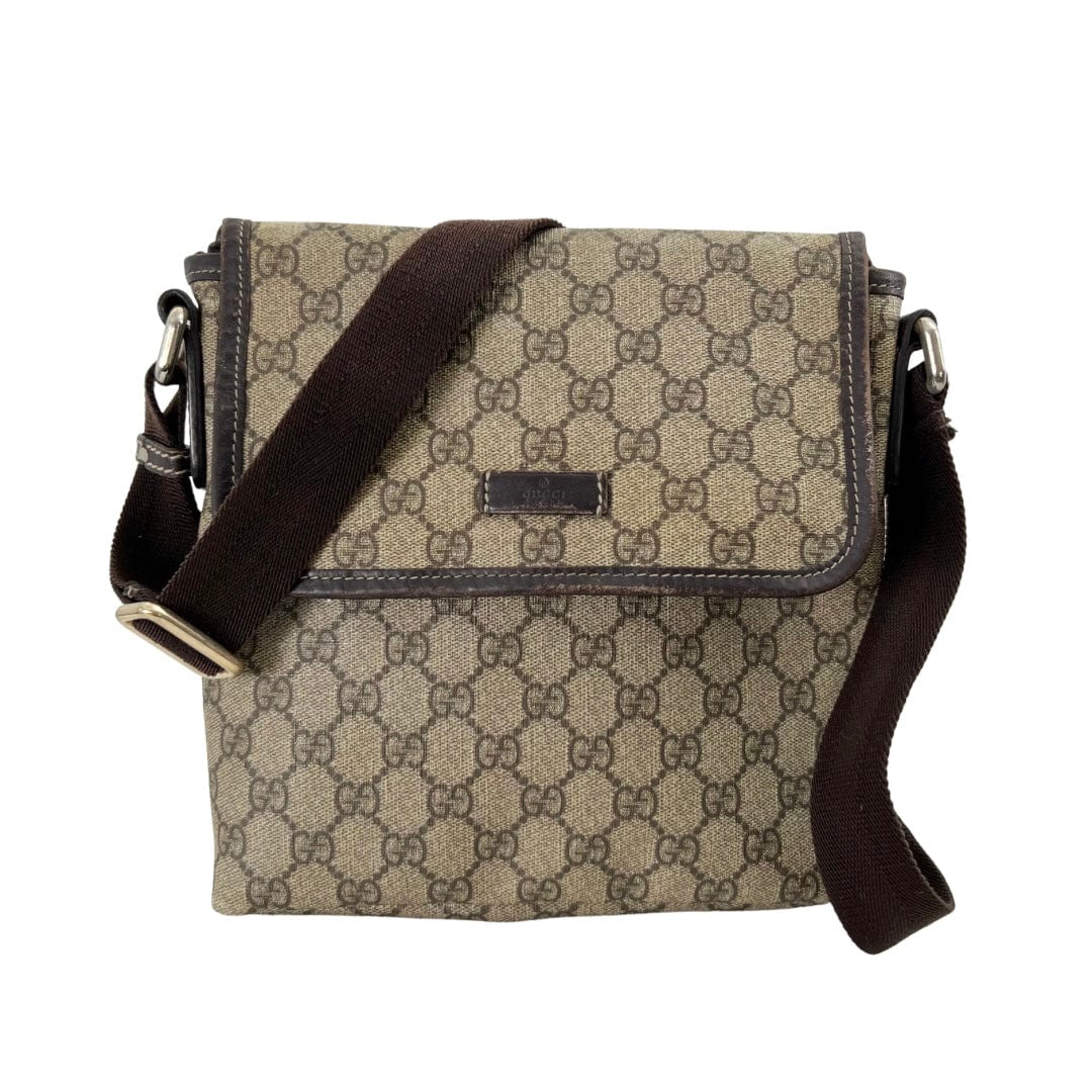 Gucci GG Canvas Brown Web Crossbody