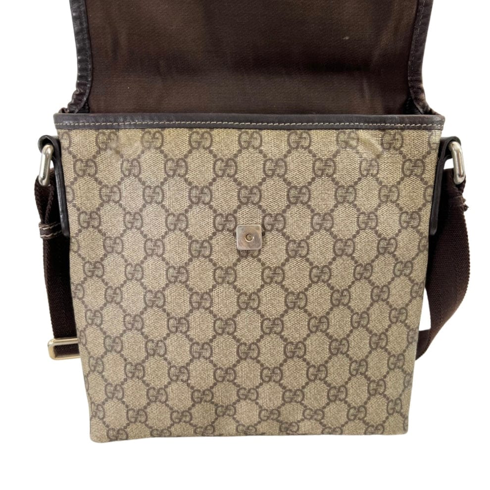 Gucci GG Canvas Brown Web Crossbody