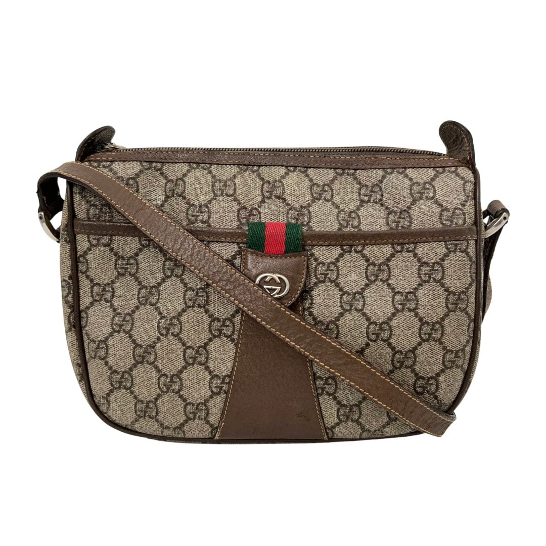 Gucci Vintage GG Plus Ophidia Web Crossbody