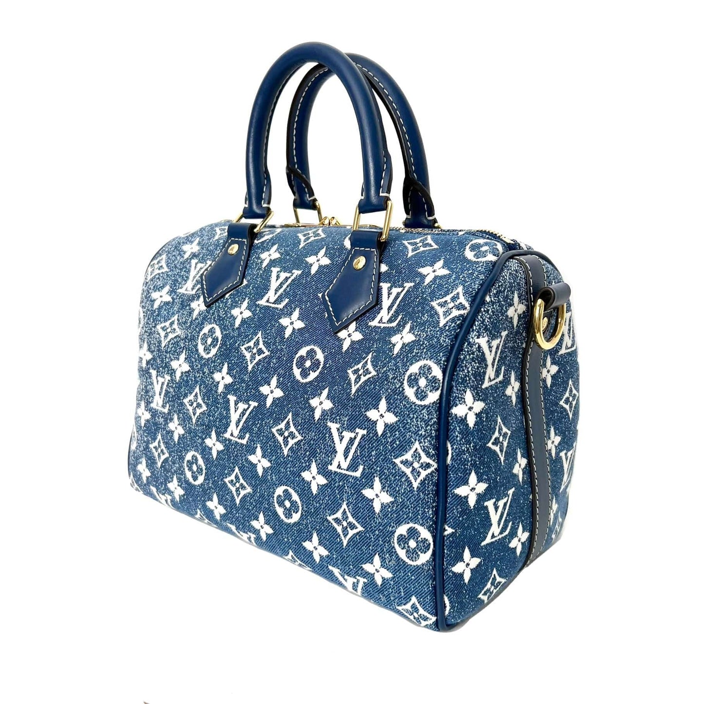 Louis Vuitton Monogram Denim Speedy Bandouliere 25