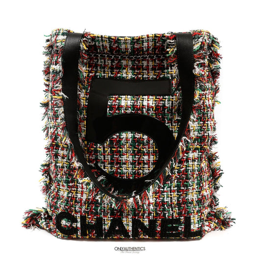 Chanel Multicolor Tweed No. 5 Tote