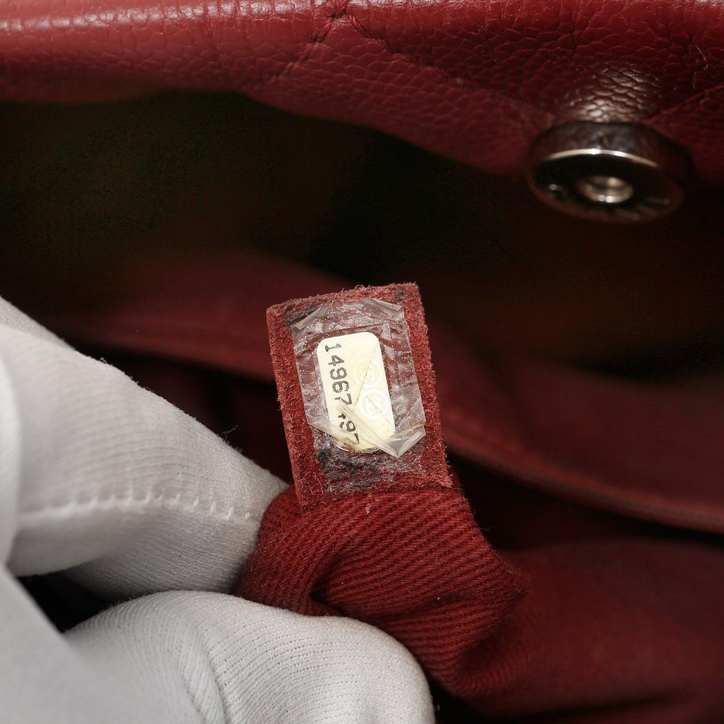 Chanel Red Caviar Leather Tote w/ Silver Hardware