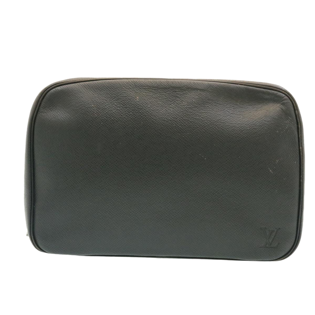 LOUIS VUITTON Taiga Trousse ToiletteGM Clutch Bag Black M30212 LV Auth th2045