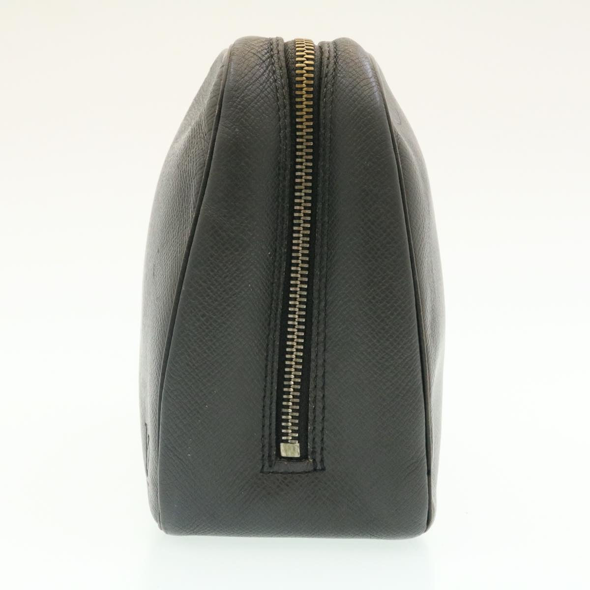 LOUIS VUITTON Taiga Trousse ToiletteGM Clutch Bag Black M30212 LV Auth th2045